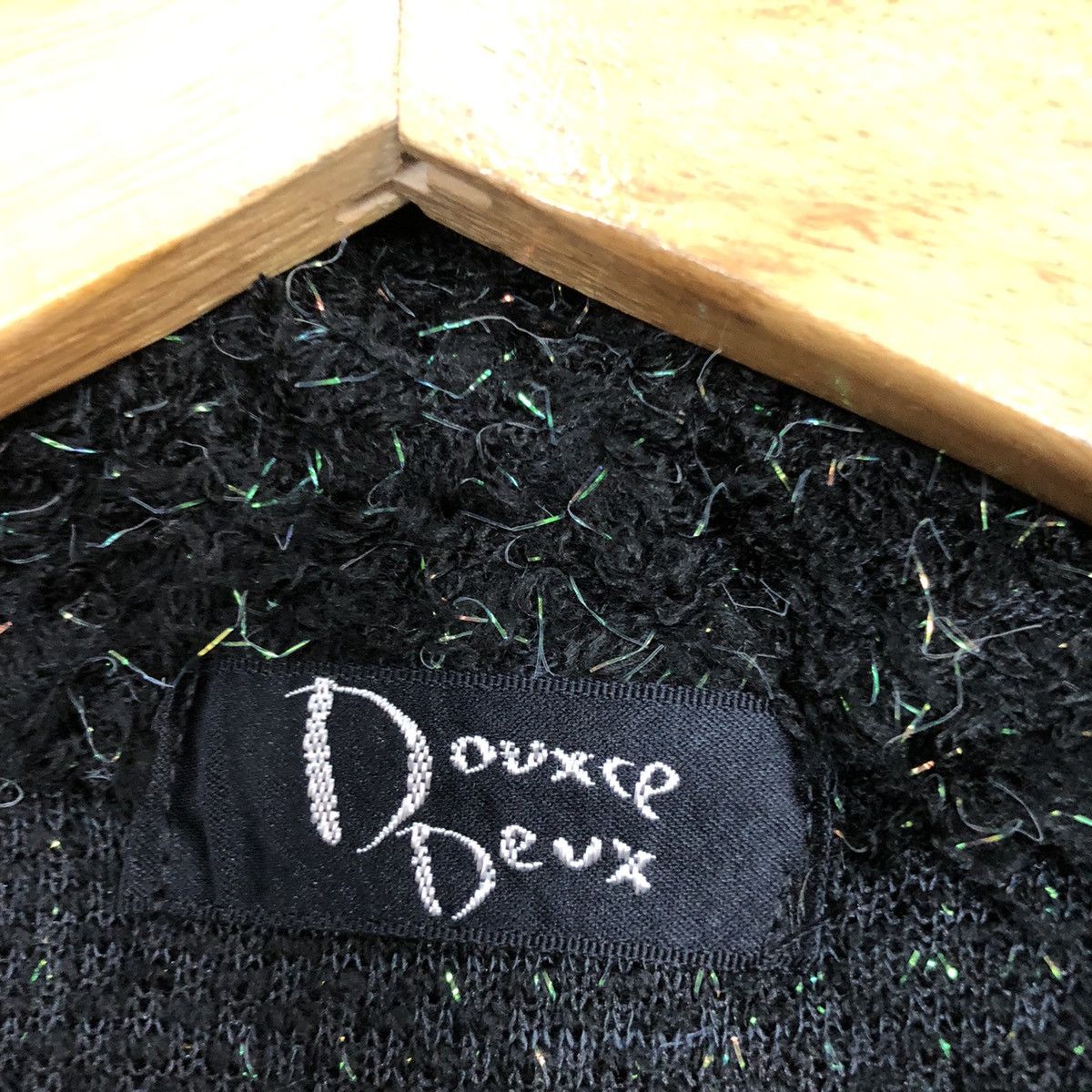 Homespun Knitwear × Japanese Brand Deuxce Deux Black Mohair Shag Shaggy Knitwear #0522 Size M / US 6-8 / IT 42-44 - 10 Thumbnail