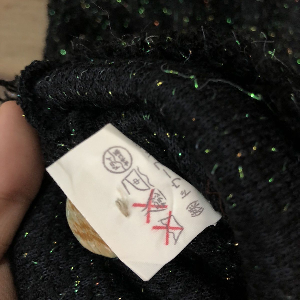 Homespun Knitwear × Japanese Brand Deuxce Deux Black Mohair Shag Shaggy Knitwear #0522 Size M / US 6-8 / IT 42-44 - 12 Thumbnail