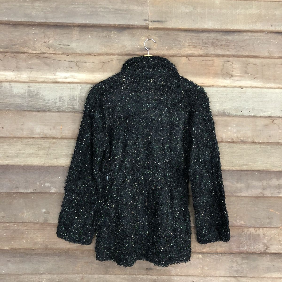 Homespun Knitwear × Japanese Brand Deuxce Deux Black Mohair Shag Shaggy Knitwear #0522 Size M / US 6-8 / IT 42-44 - 11 Thumbnail