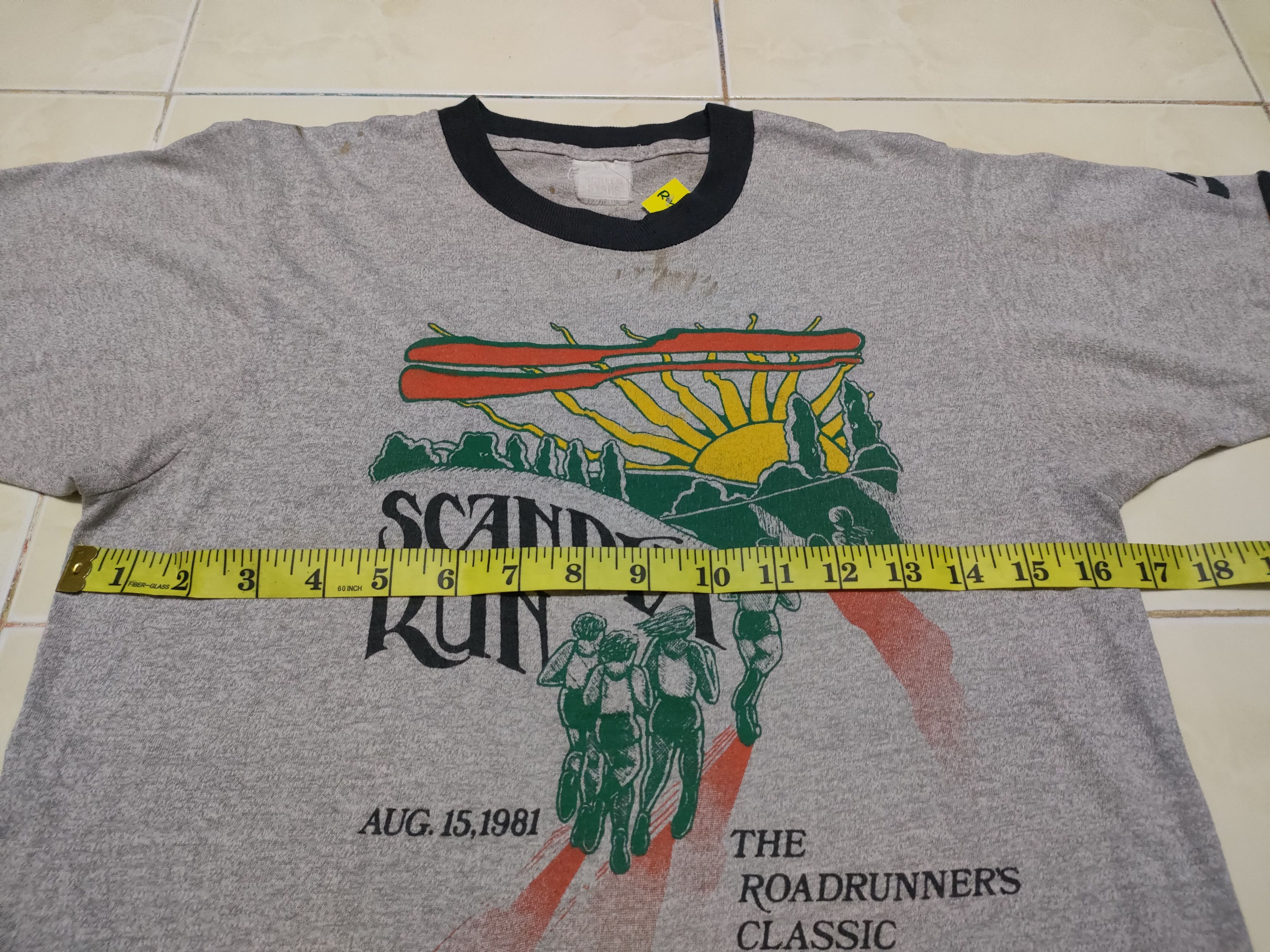 Nike × Vintage Vintage 80's Nike Scandia Run Tee Sport Size US S / EU 44-46 / 1 - 6 Thumbnail