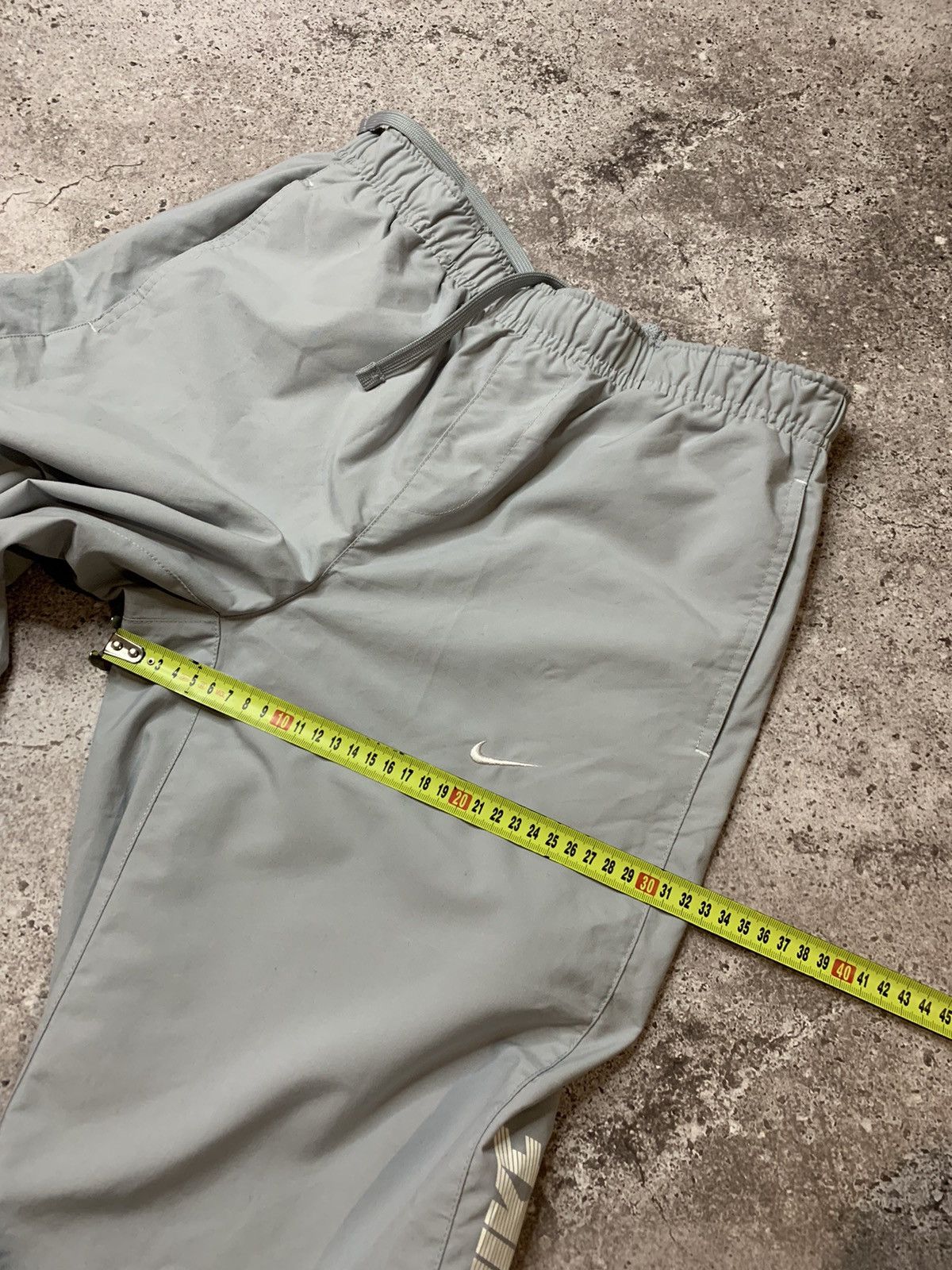 Nike × Vintage Vintage Nike Y2K Track Pants Drill Jogger Mini Swoosh Size US 30 / EU 46 - 15 Thumbnail