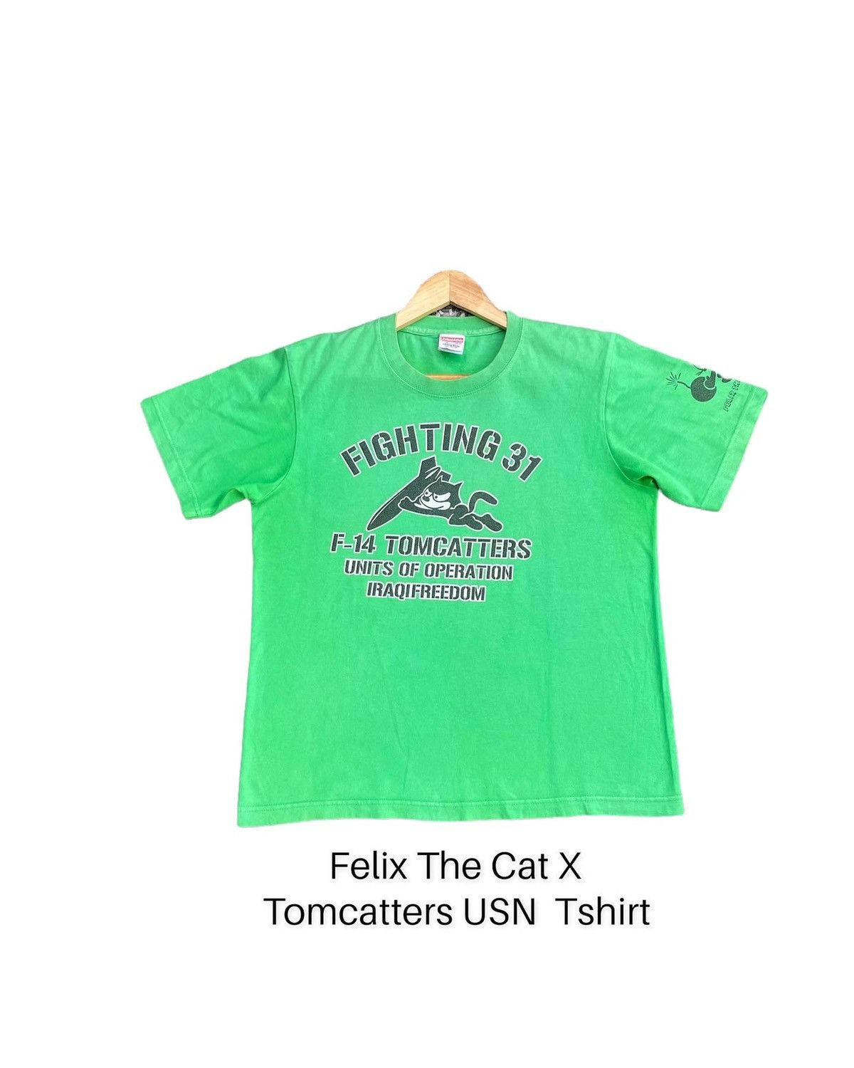 Japanese Brand Felix The Cat x Tomcatters Usn Tshirt Size US M / EU 48-50 / 2 - 1 Thumbnail