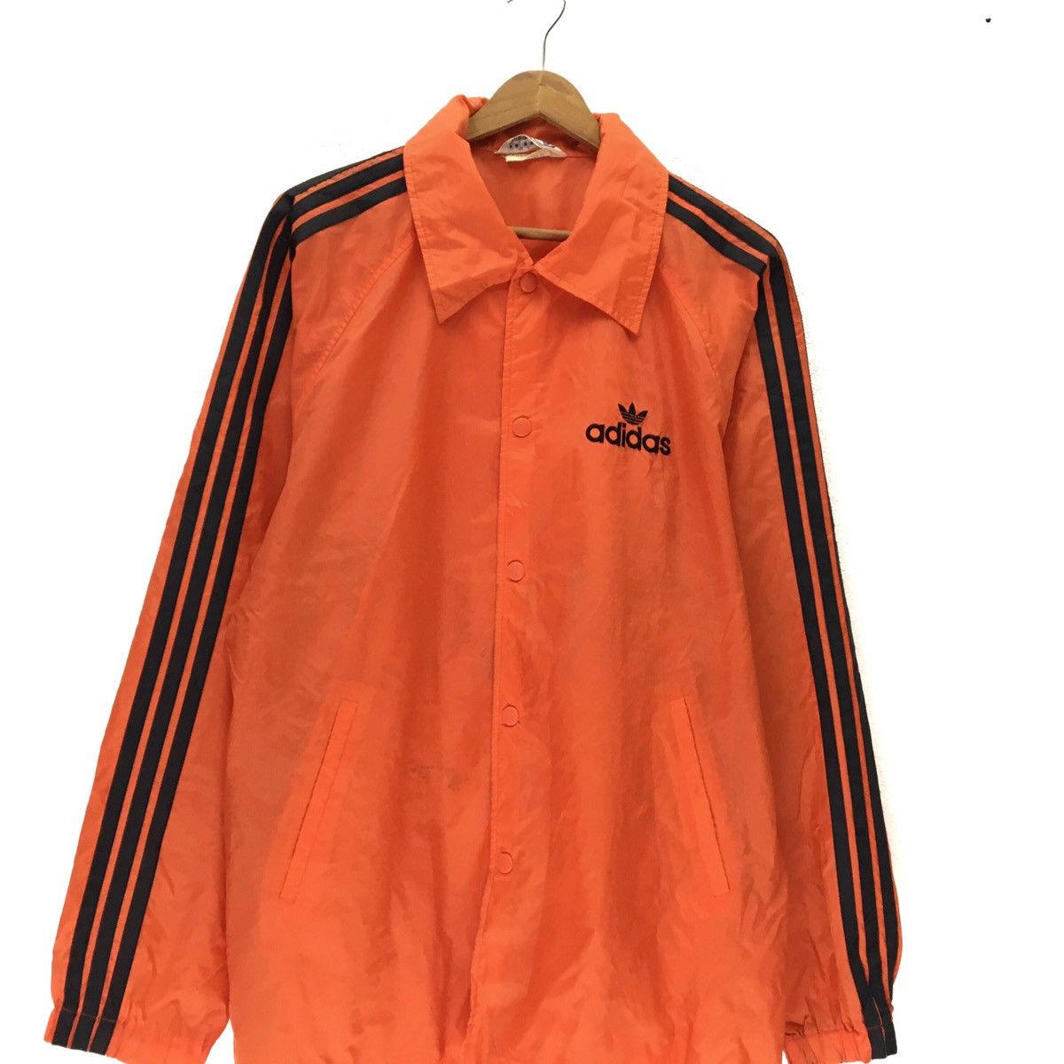Other Vintage 90s Adidas Button Up Orange Jacket Size US XL / EU 56 / 4 - 4 Thumbnail