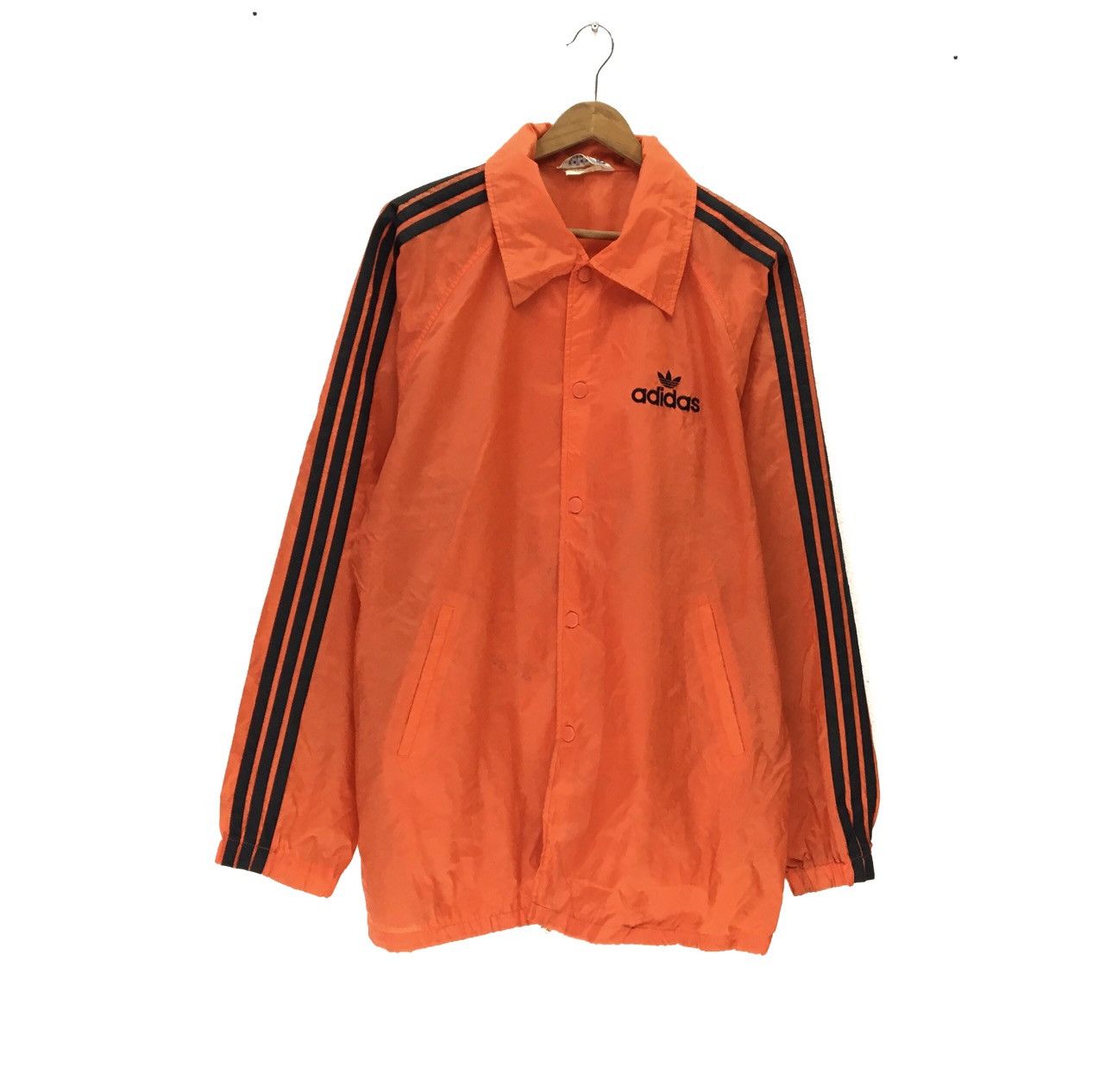 Other Vintage 90s Adidas Button Up Orange Jacket Size US XL / EU 56 / 4 - 2 Thumbnail