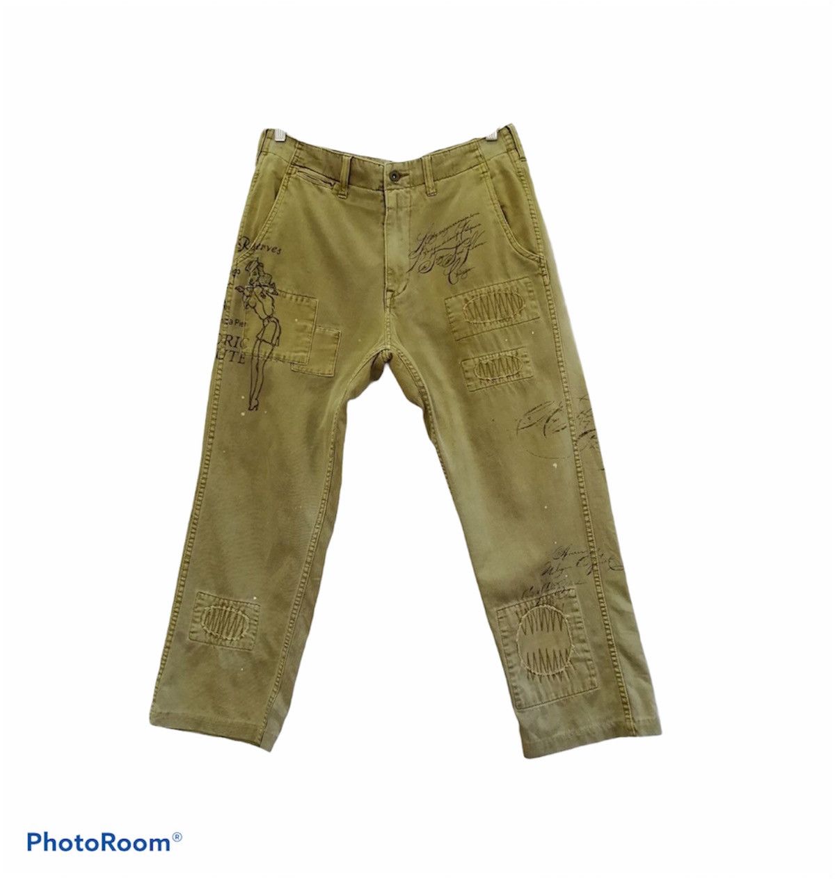 Avirex Vintage 90’s Avirex Art Style Pants Size US 36 / EU 52 - 1 Thumbnail