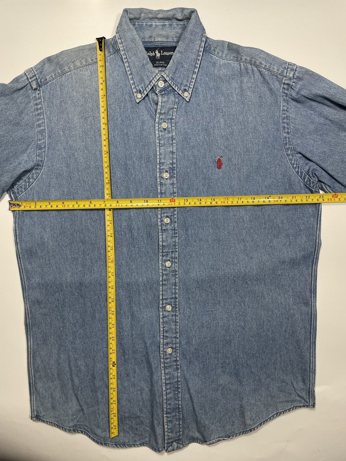 Polo Ralph Lauren × Ralph Lauren × Vintage Vintage 90s Polo Ralph Lauren Denim Shirt Button up archive Size US M / EU 48-50 / 2 - 9 Thumbnail