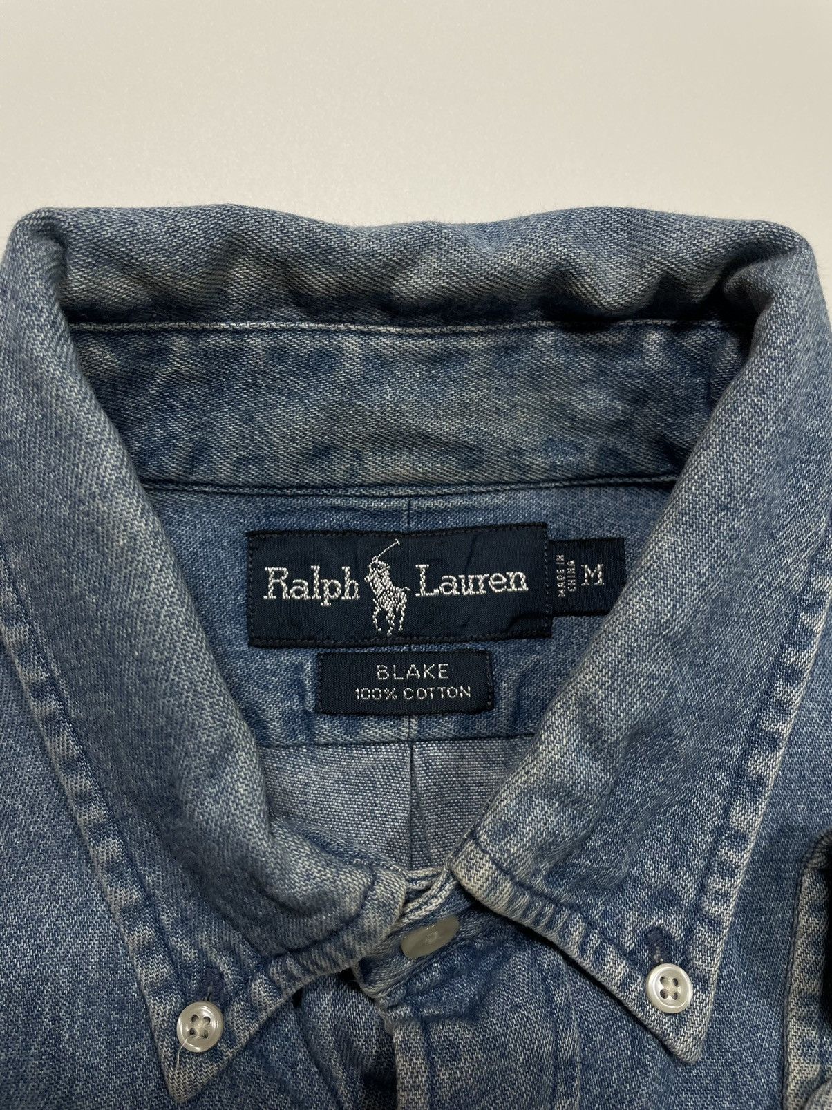 Polo Ralph Lauren × Ralph Lauren × Vintage Vintage 90s Polo Ralph Lauren Denim Shirt Button up archive Size US M / EU 48-50 / 2 - 8 Thumbnail