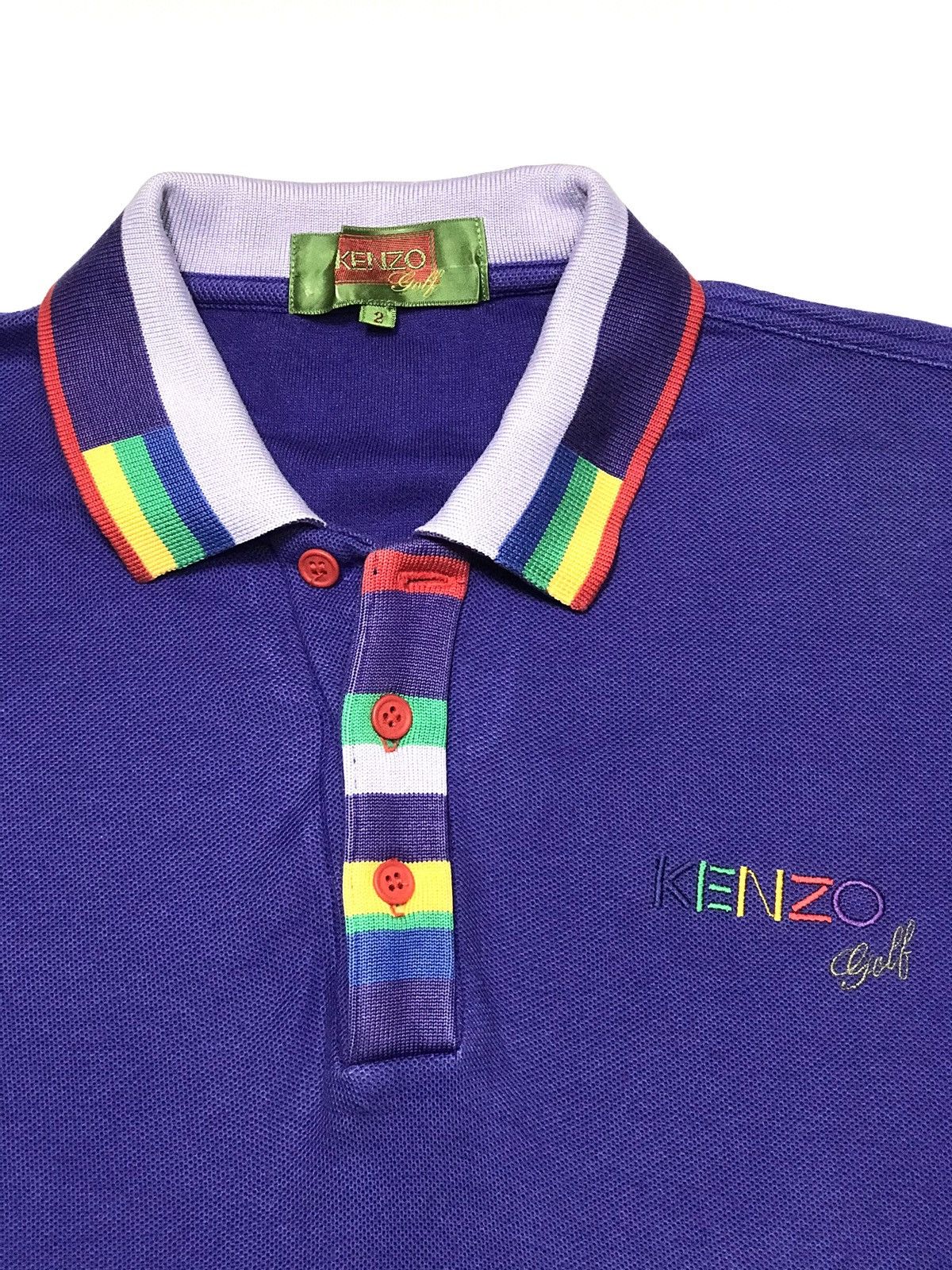 Kenzo × Vintage Kenzo Golf Polo Ringer Collar vintage Rare premium Japan Size US M / EU 48-50 / 2 - 1 Thumbnail