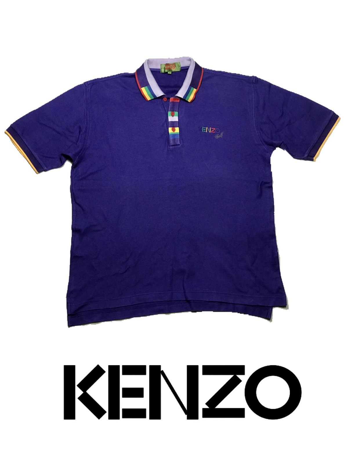 Kenzo × Vintage Kenzo Golf Polo Ringer Collar vintage Rare premium Japan Size US M / EU 48-50 / 2 - 3 Thumbnail