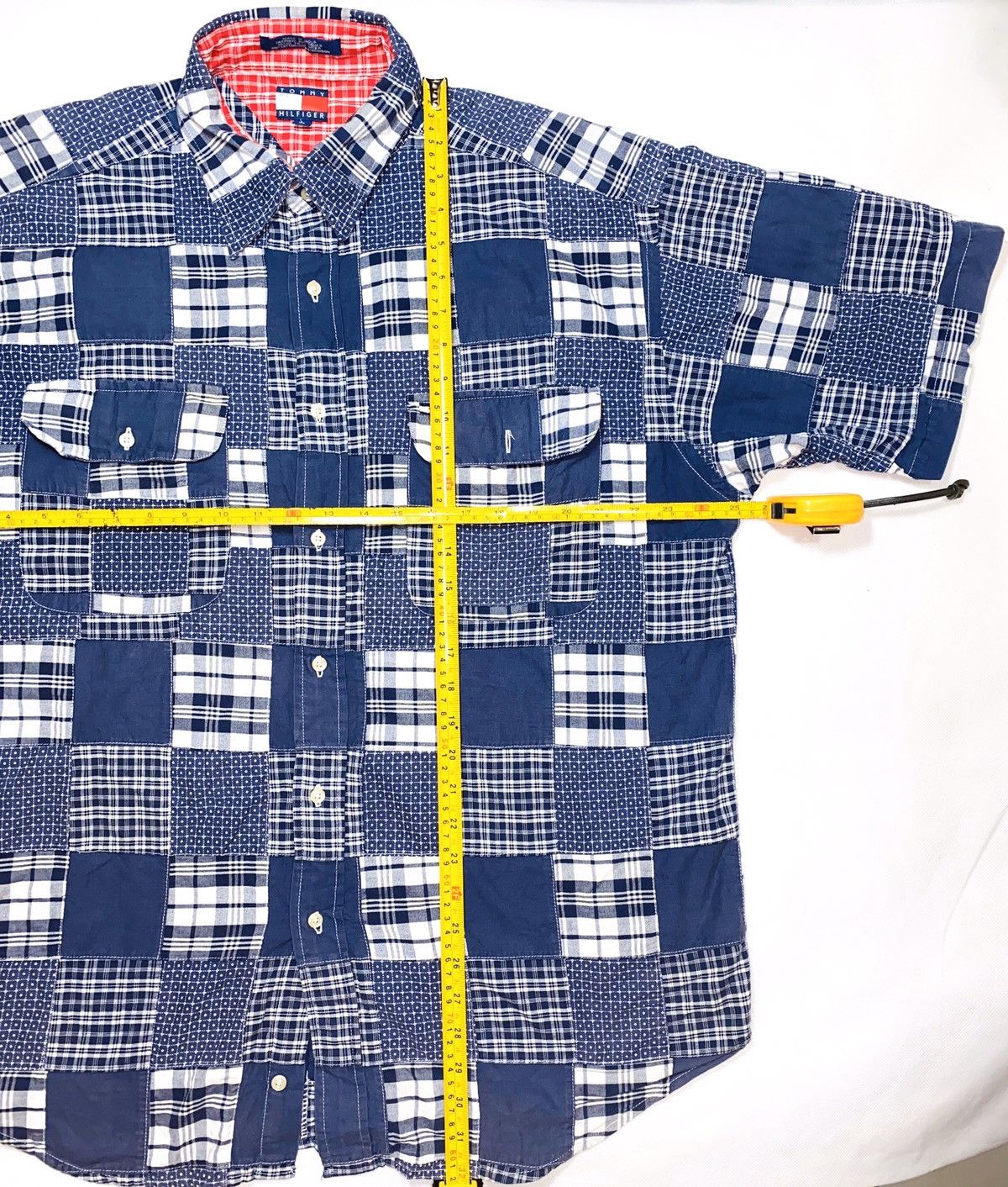 Designer × Tommy Hilfiger × Tommy Jeans Tommy Hilfiger Patchwork button up India made supreme design Size US L / EU 52-54 / 3 - 12 Thumbnail