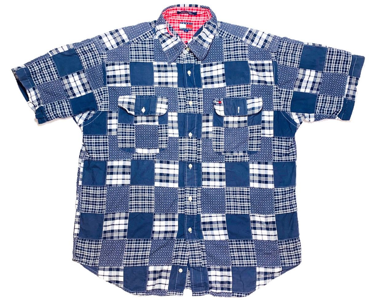 Designer × Tommy Hilfiger × Tommy Jeans Tommy Hilfiger Patchwork button up India made supreme design Size US L / EU 52-54 / 3 - 2 Thumbnail