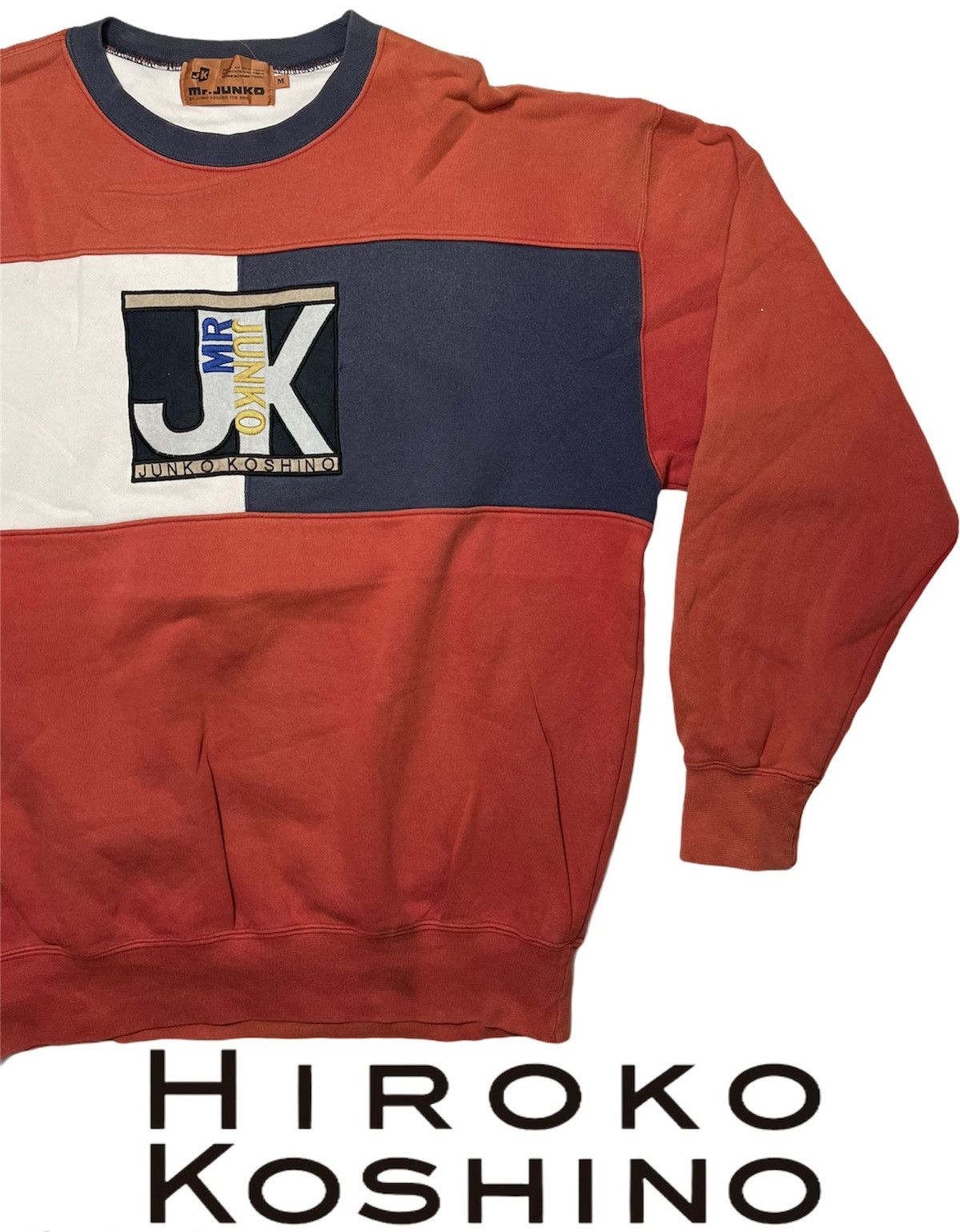 Hiroko Koshino Homme × Michiko Koshino London × Vintage Vintage Hiroko Koshino Sweatshirt Embroidery 90s Japan Size US M / EU 48-50 / 2 - 1 Thumbnail