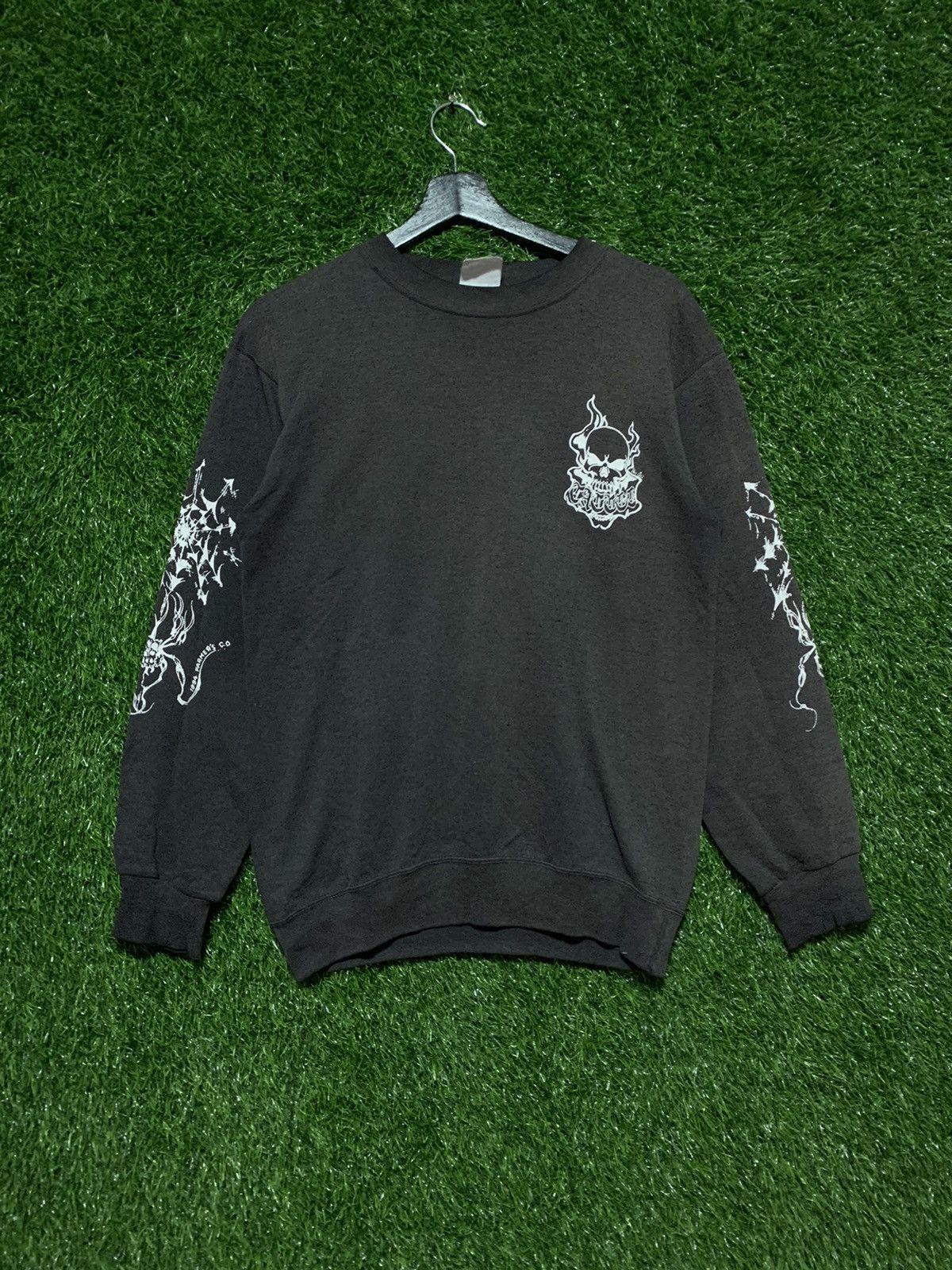 Vintage Vintage Devil Dozen Motorcycle Gang Sweatshirt Size US S / EU 44-46 / 1 - 2 Thumbnail
