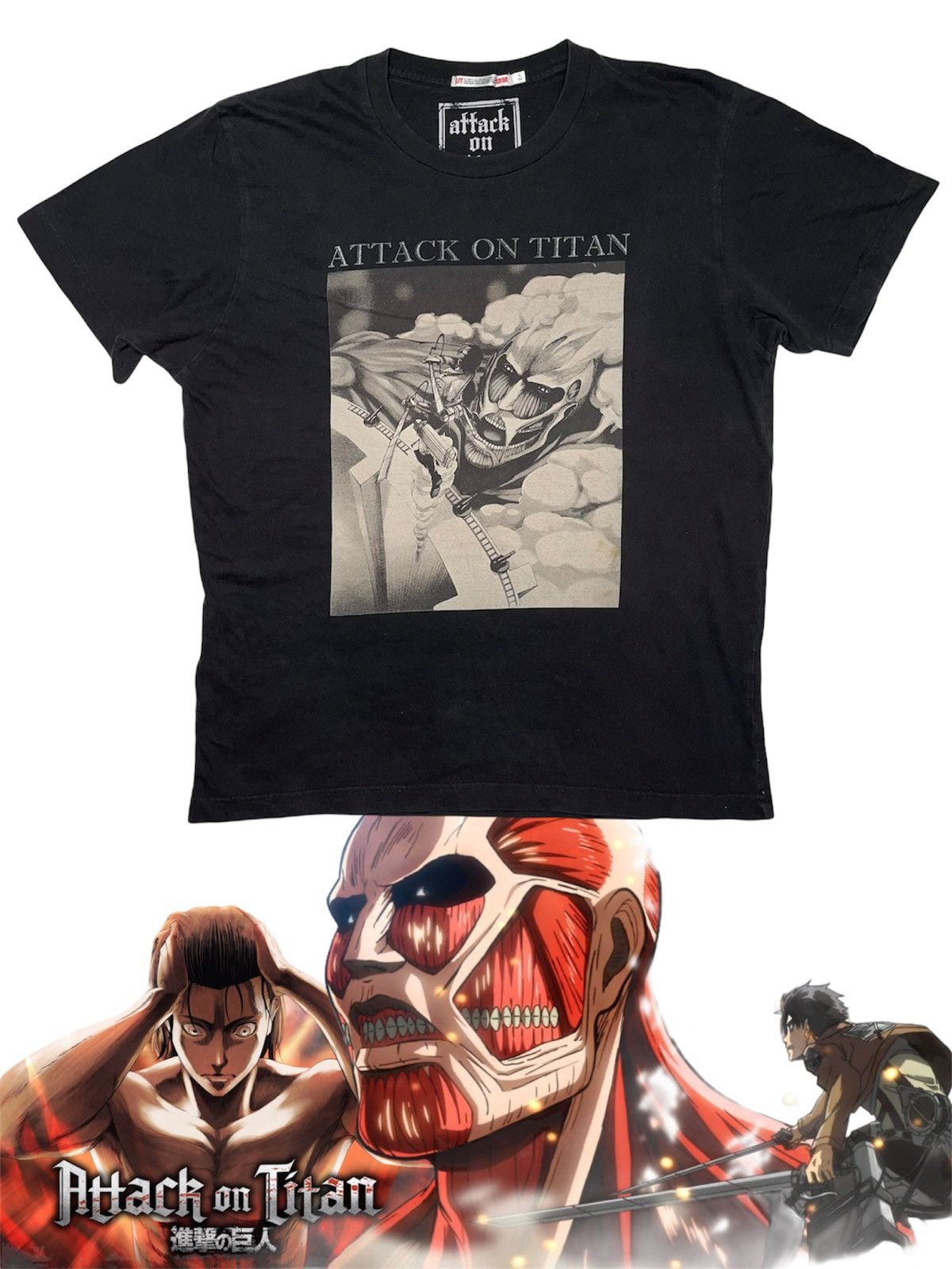 Anime × Cartoon Network Attack On Titan anime Shingeki no Kyojin comic japan cartoon Size US L / EU 52-54 / 3 - 1 Thumbnail