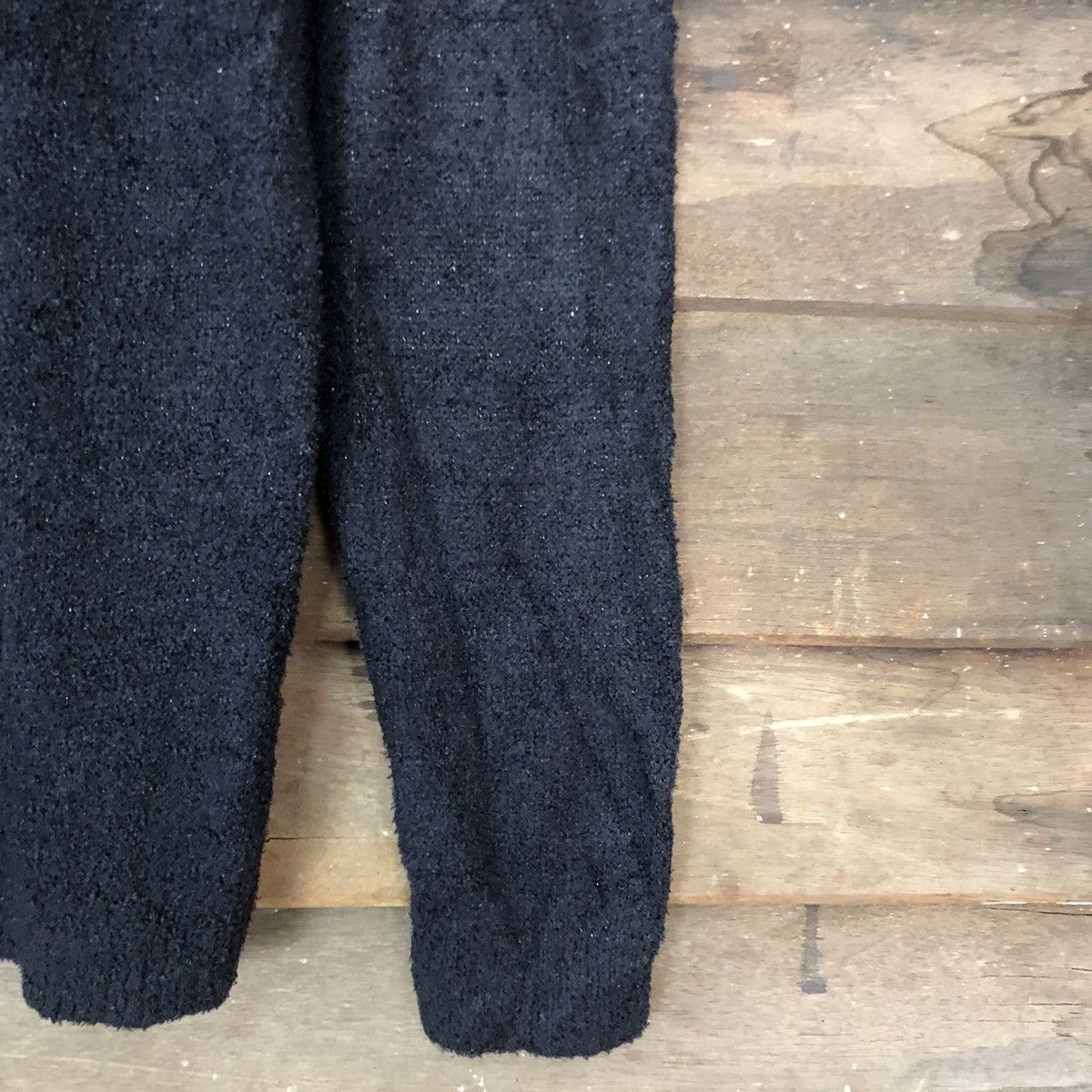 Homespun Knitwear Japanese Black Shag Shaggy Knitwear #0527 Size M / US 6-8 / IT 42-44 - 4 Thumbnail