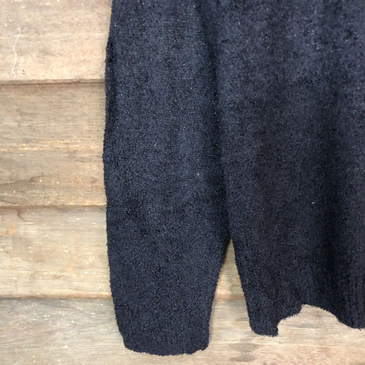 Homespun Knitwear Japanese Black Shag Shaggy Knitwear #0527 Size M / US 6-8 / IT 42-44 - 6 Thumbnail