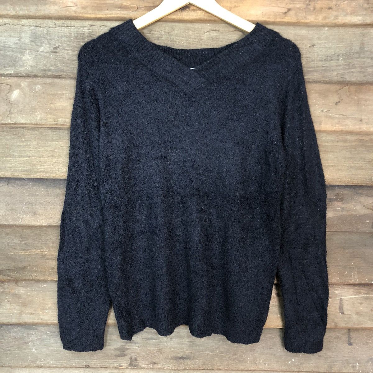 Homespun Knitwear Japanese Black Shag Shaggy Knitwear #0527 Size M / US 6-8 / IT 42-44 - 8 Thumbnail