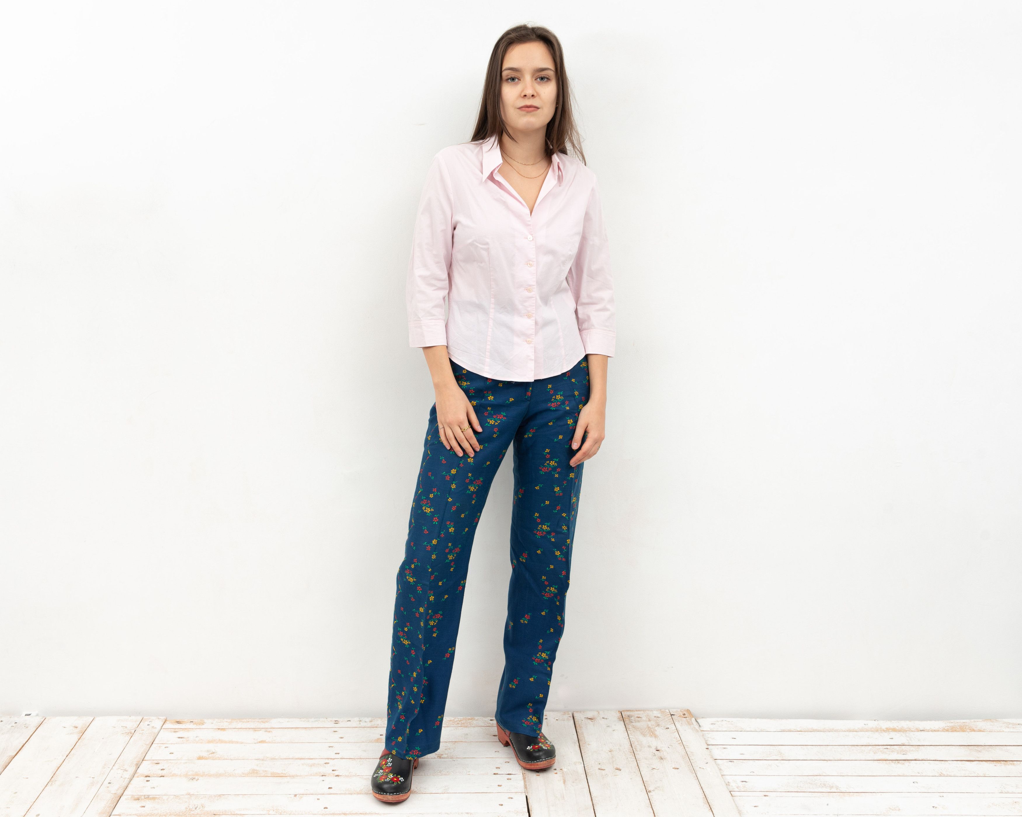 Other × Vintage BETTY BARCLAY UK 8 Button US 4 Up Shirt 3/4 Sleeved Blouse Size S / US 4 / IT 40 - 3 Thumbnail