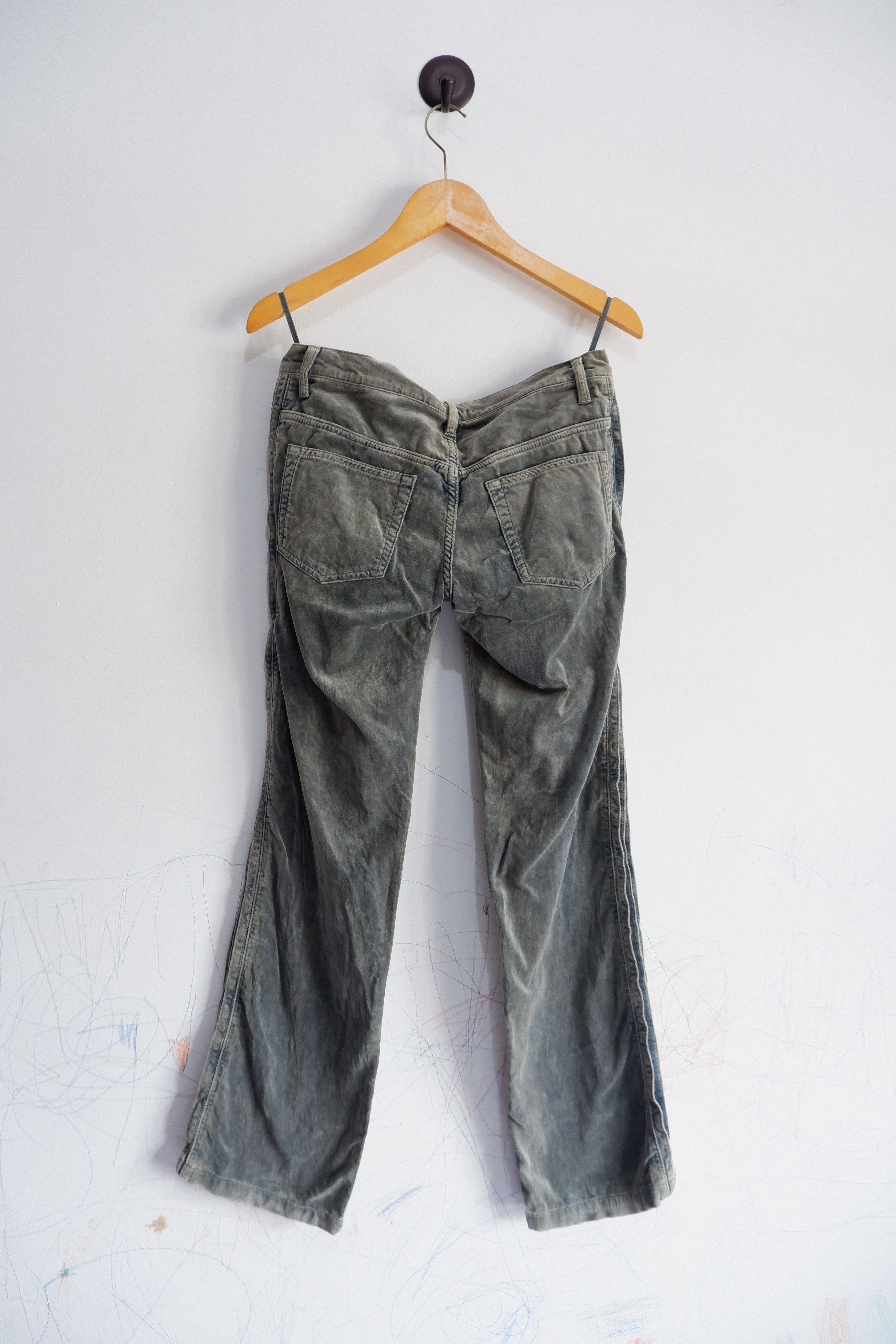 Issey Miyake Vintage Zucca Pleated Taped Velvet Pants Size US 30 / EU 46 - 2 Thumbnail