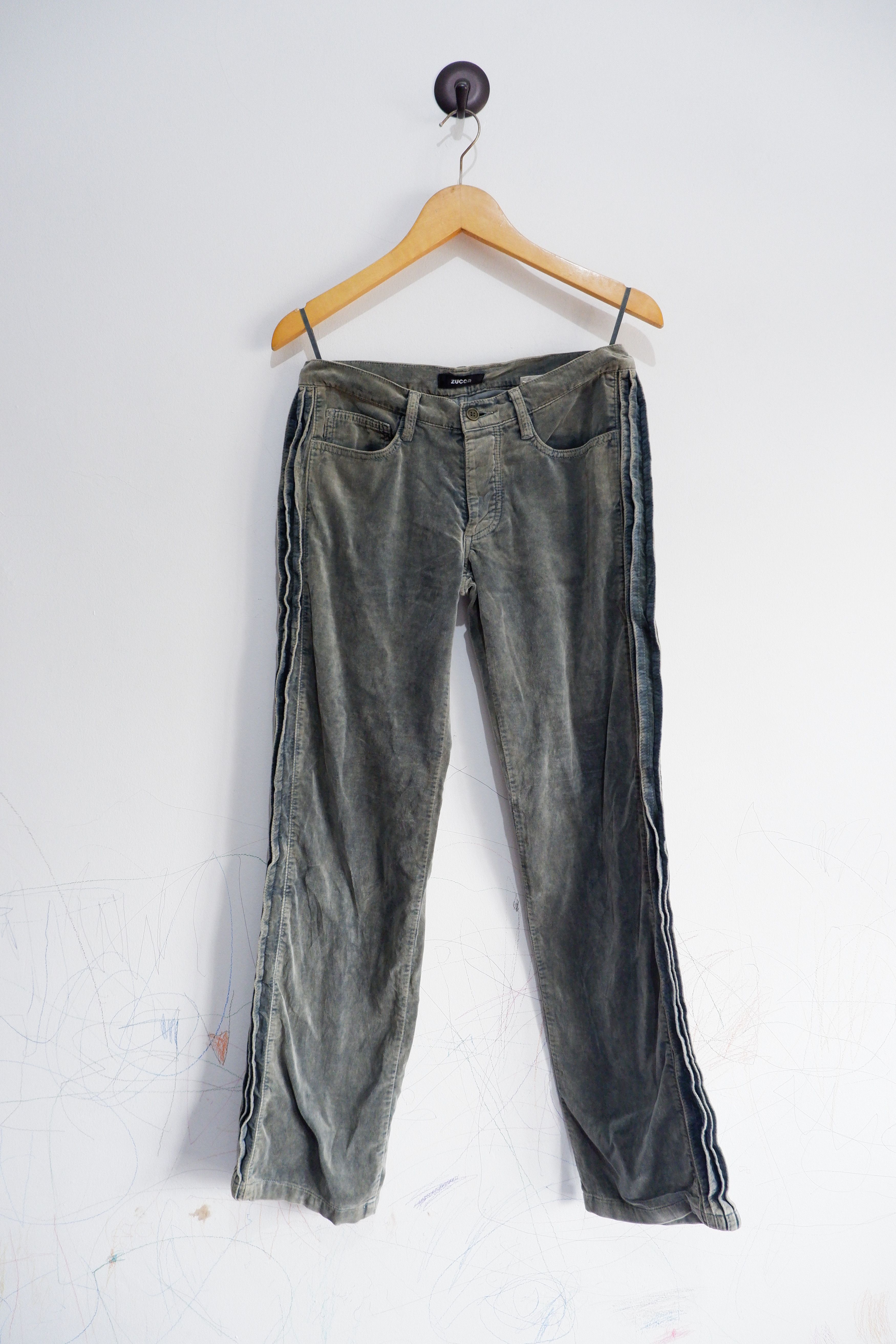 Issey Miyake Vintage Zucca Pleated Taped Velvet Pants Size US 30 / EU 46 - 1 Thumbnail