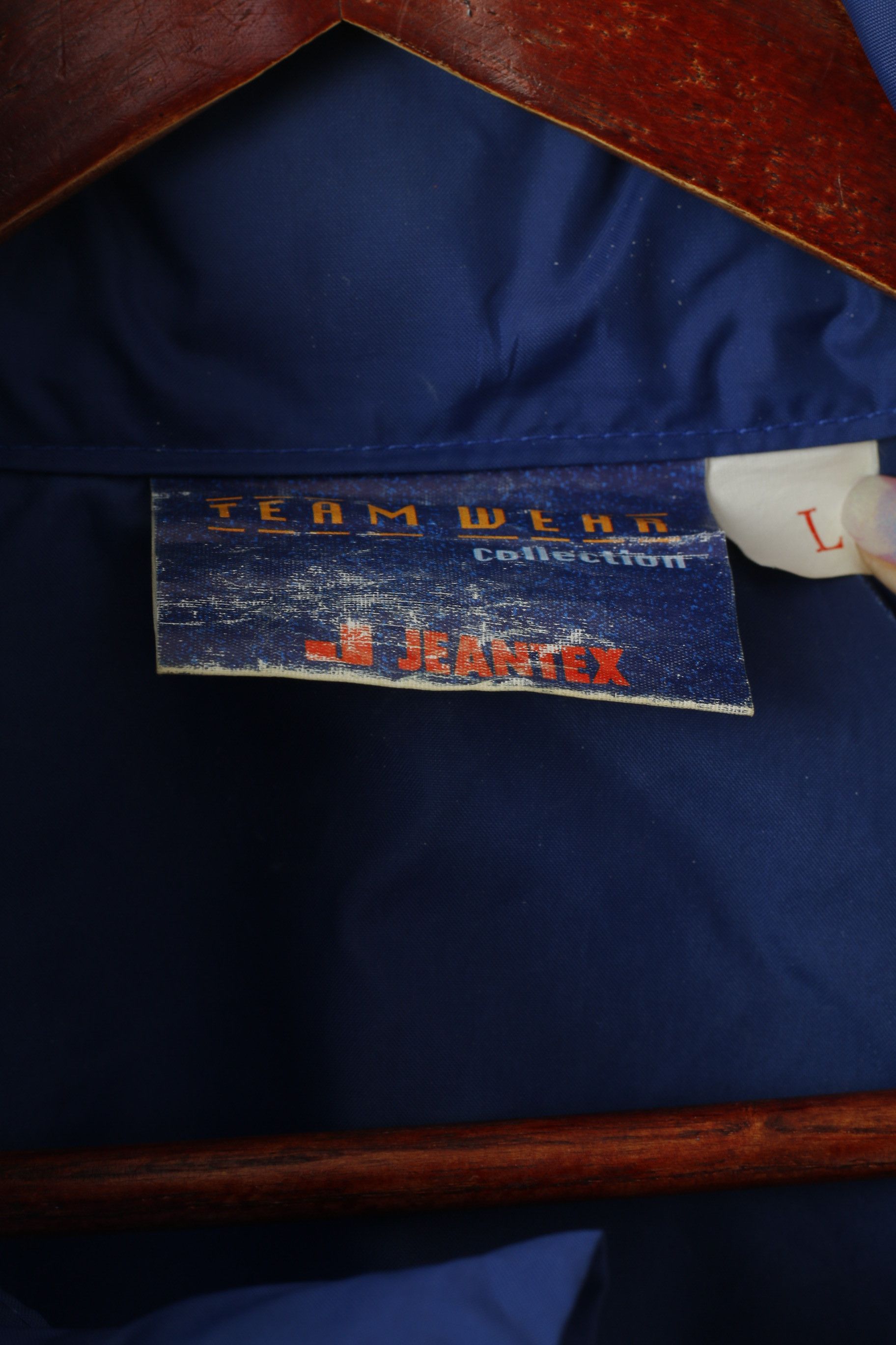 Vintage Jeantex Team Wear Men L Jacket Navy Nylon 3107 Size US L / EU 52-54 / 3 - 5 Thumbnail