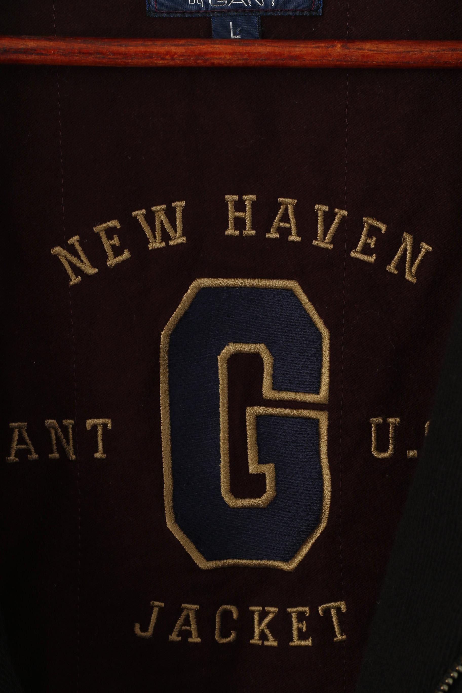 Gant × Vintage Gant USA Men L Jacket Navy Wool New Haven Bomber 3132 Size US L / EU 52-54 / 3 - 6 Thumbnail