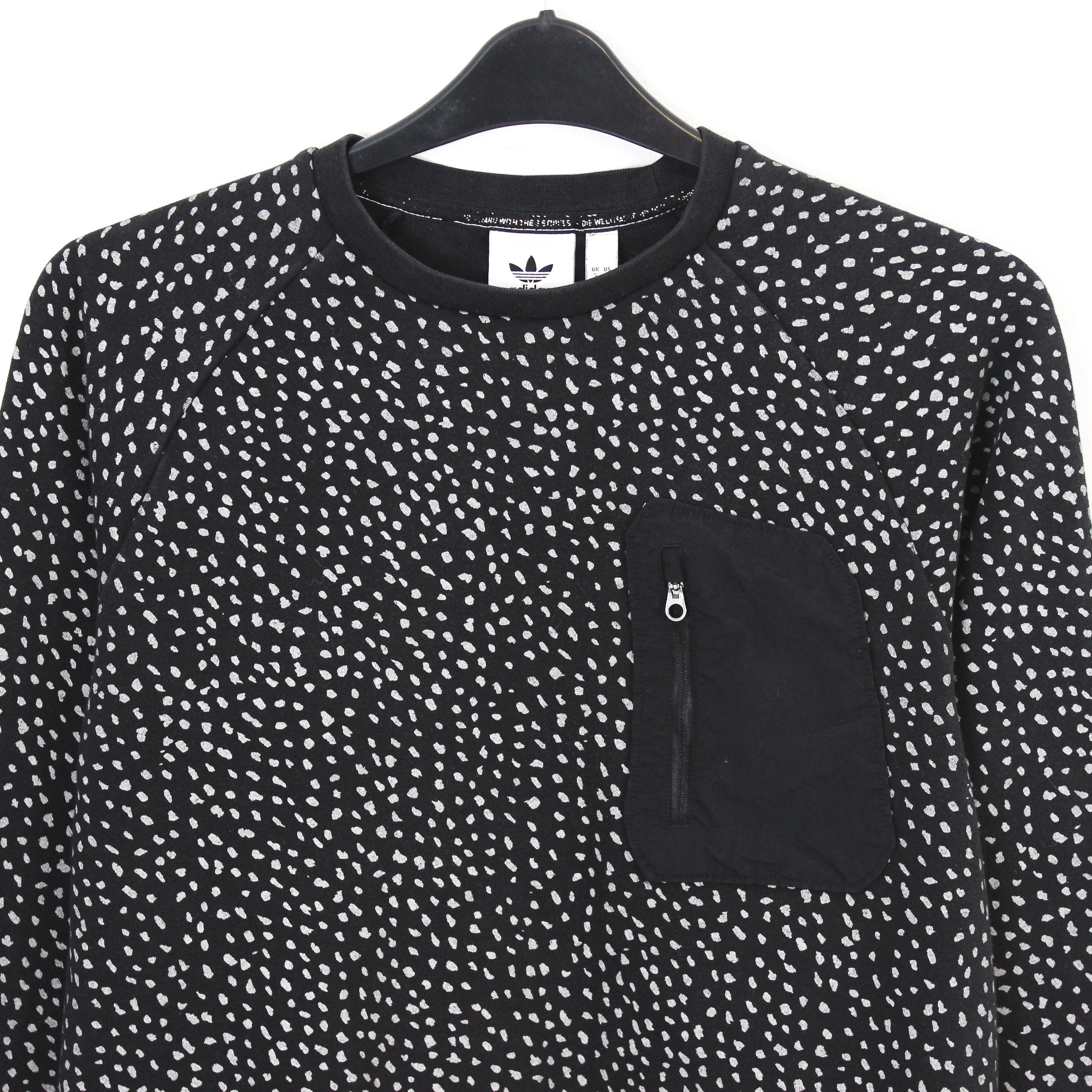 Adidas Dotted Mens UK S US Jumper Pullover Sweatshirt Crew Neck Top Size US S / EU 44-46 / 1 - 2 Thumbnail
