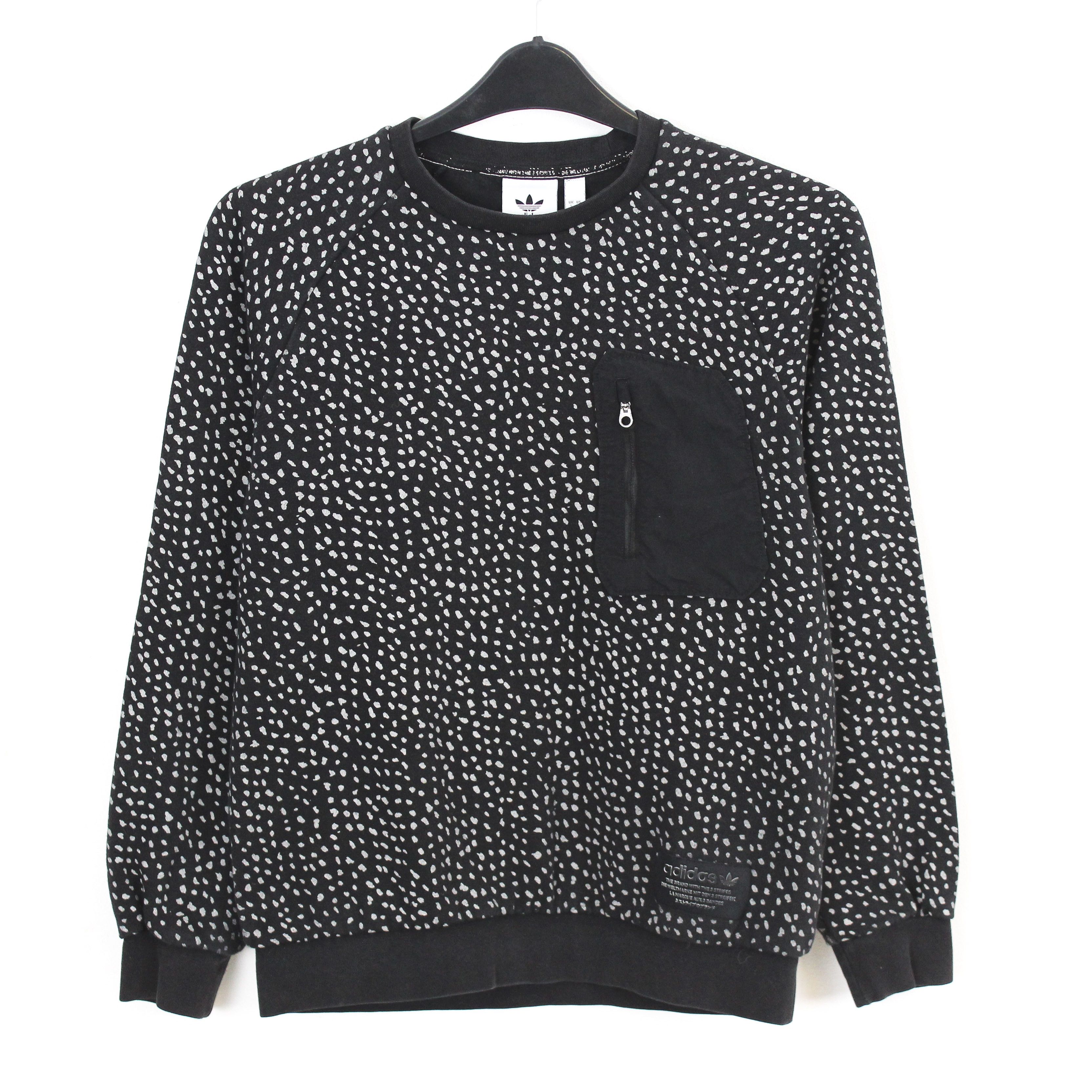Adidas Dotted Mens UK S US Jumper Pullover Sweatshirt Crew Neck Top Size US S / EU 44-46 / 1 - 1 Thumbnail
