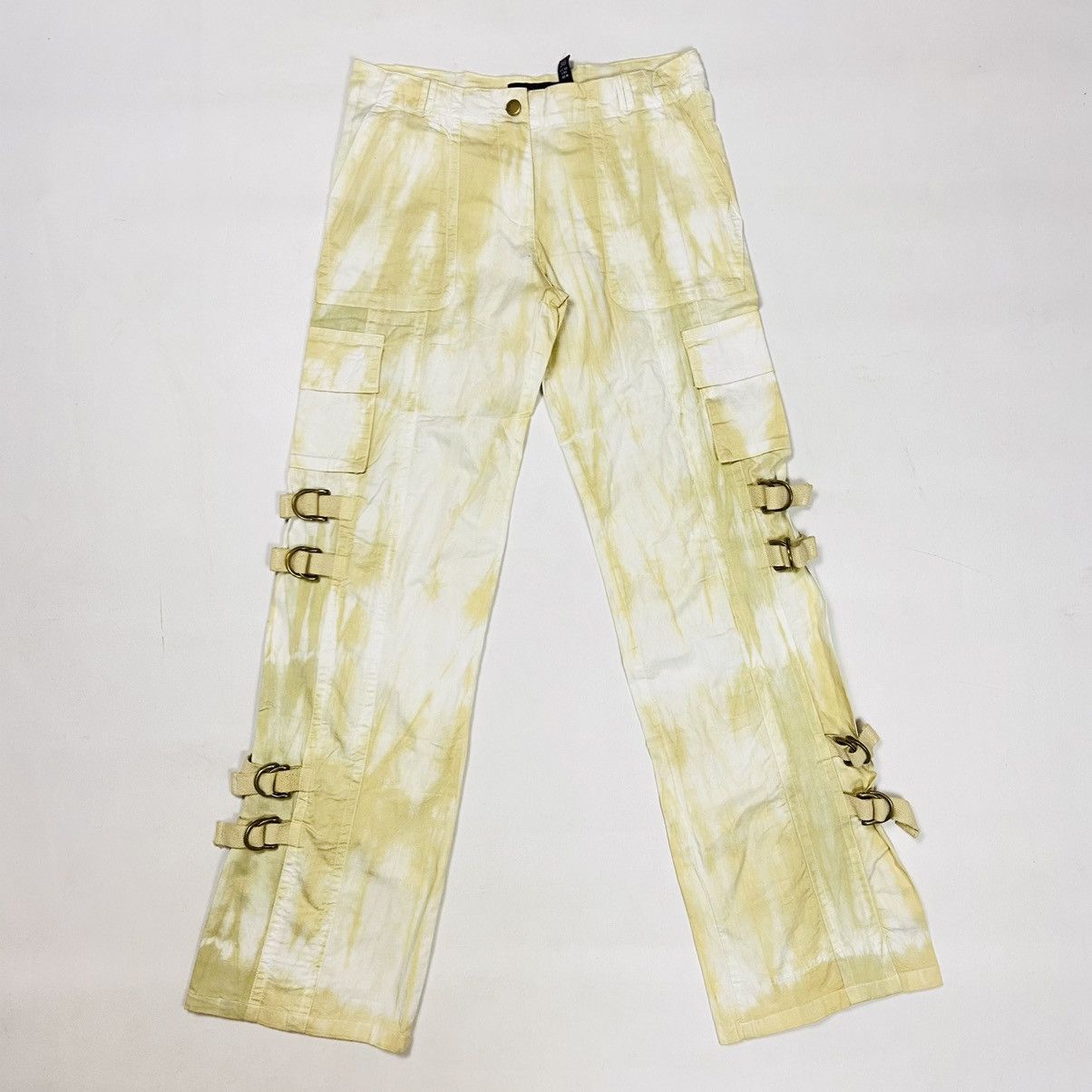 Japanese Brand MULTIPOCKET BONDAGE CARGO PANTS TIE DYE 1990s 3189 Size US 32 / EU 48 - 1 Thumbnail
