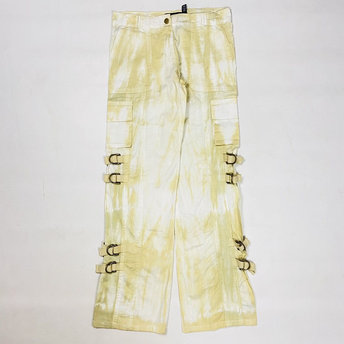 Japanese Brand MULTIPOCKET BONDAGE CARGO PANTS TIE DYE 1990s 3189 Size US 32 / EU 48 - 3 Thumbnail
