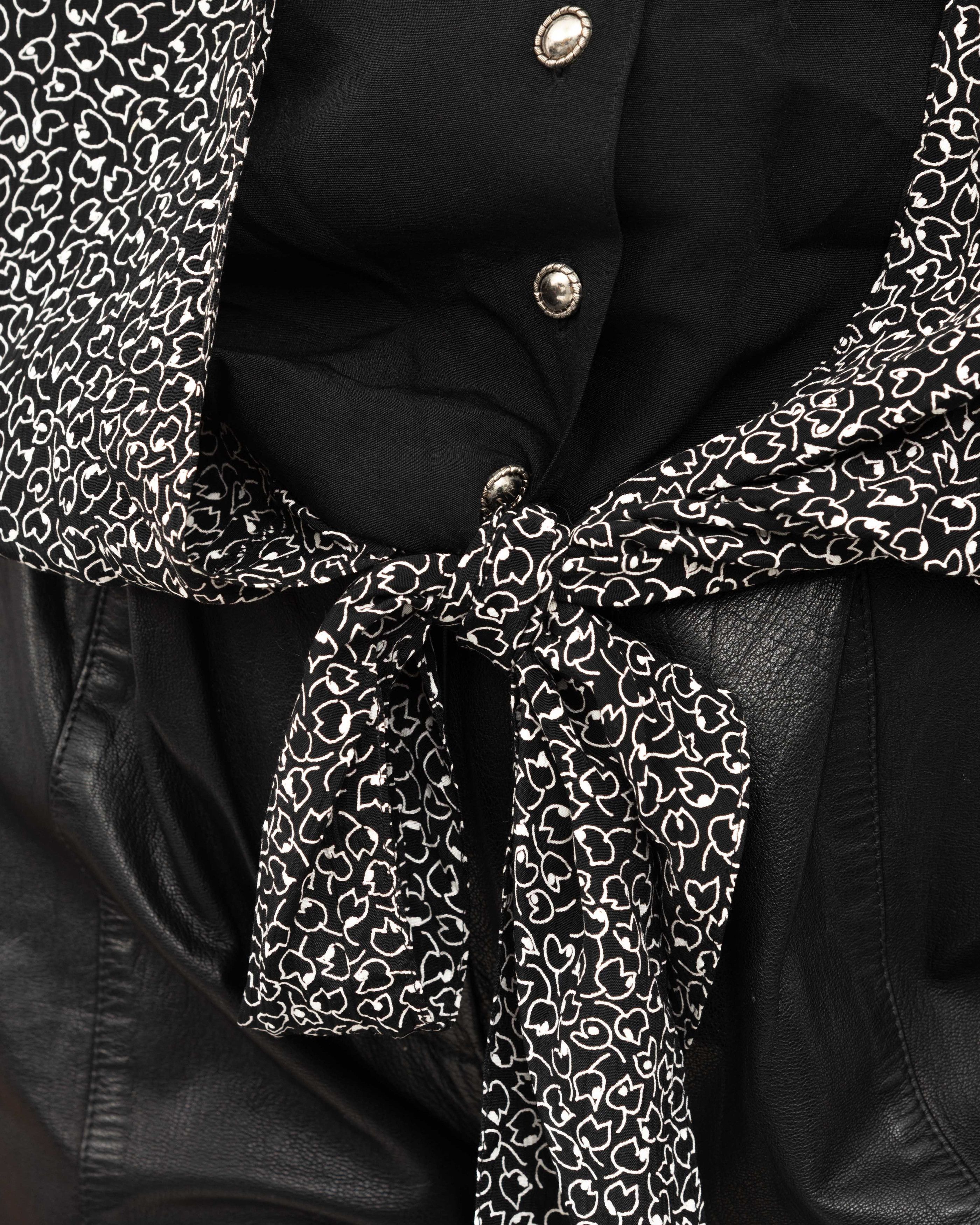 Other × Vintage Button Up Over Shirt Long Sleeved Blouse Patterned Top Size M / US 6-8 / IT 42-44 - 5 Thumbnail