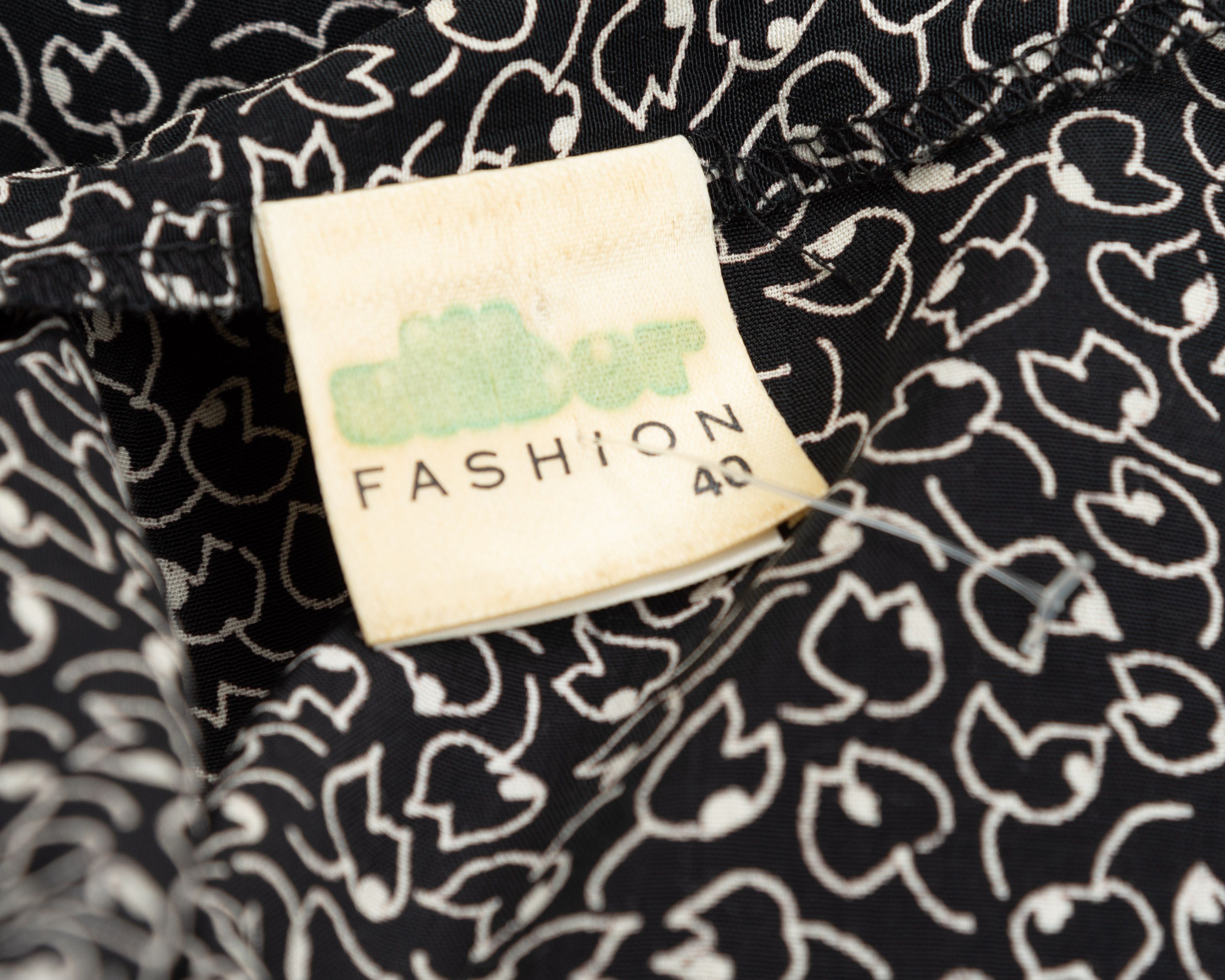 Other × Vintage Button Up Over Shirt Long Sleeved Blouse Patterned Top Size M / US 6-8 / IT 42-44 - 7 Thumbnail