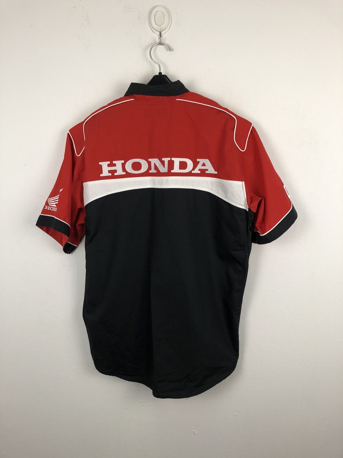 Honda × Racing Honda Racing HRC Big Logo Buttons Up Shirt | Grailed