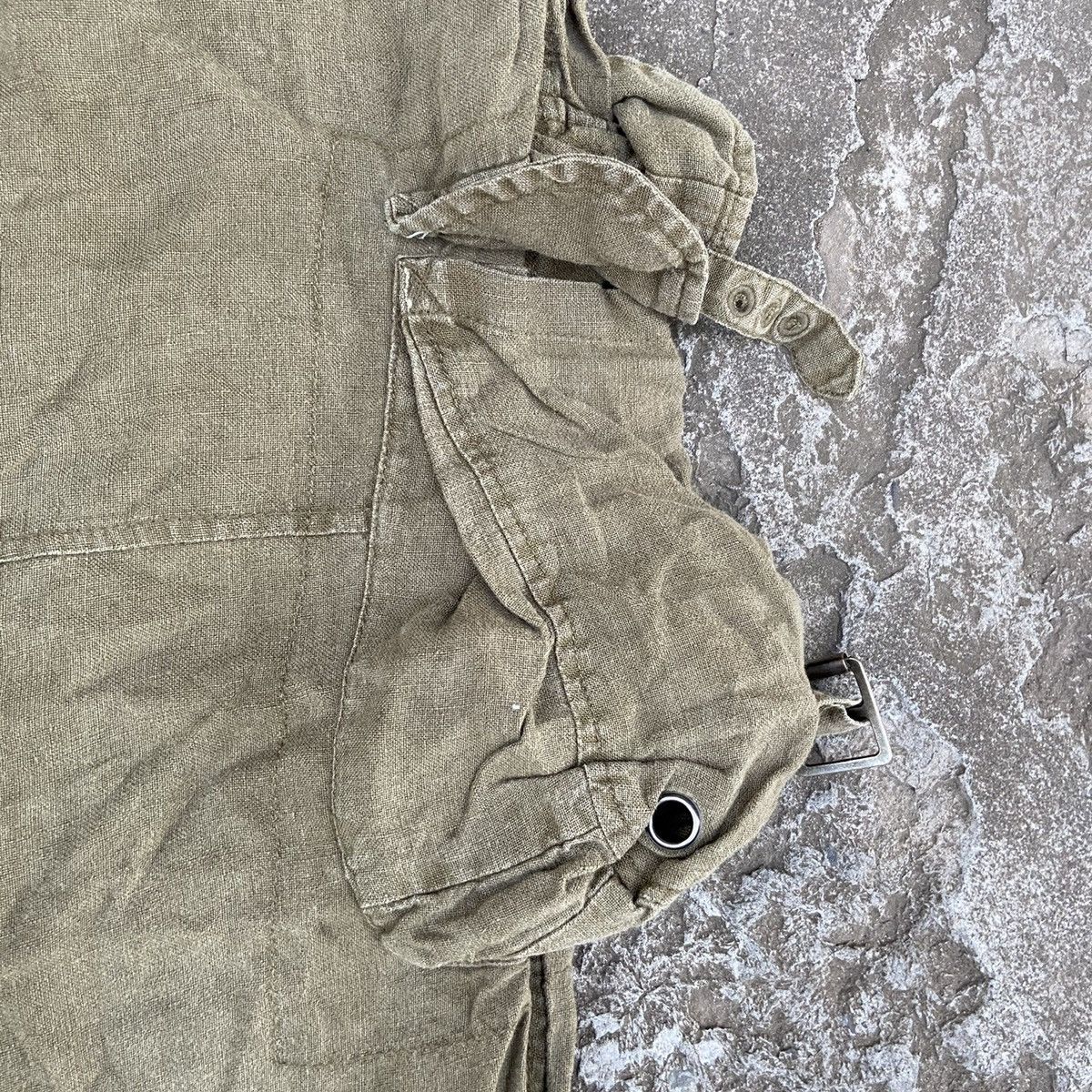 Japanese Brand 1980s DISTRESSED MULTIPOCKET CARGO PANTS “ORGANIC LINEL” Size US 32 / EU 48 - 5 Thumbnail