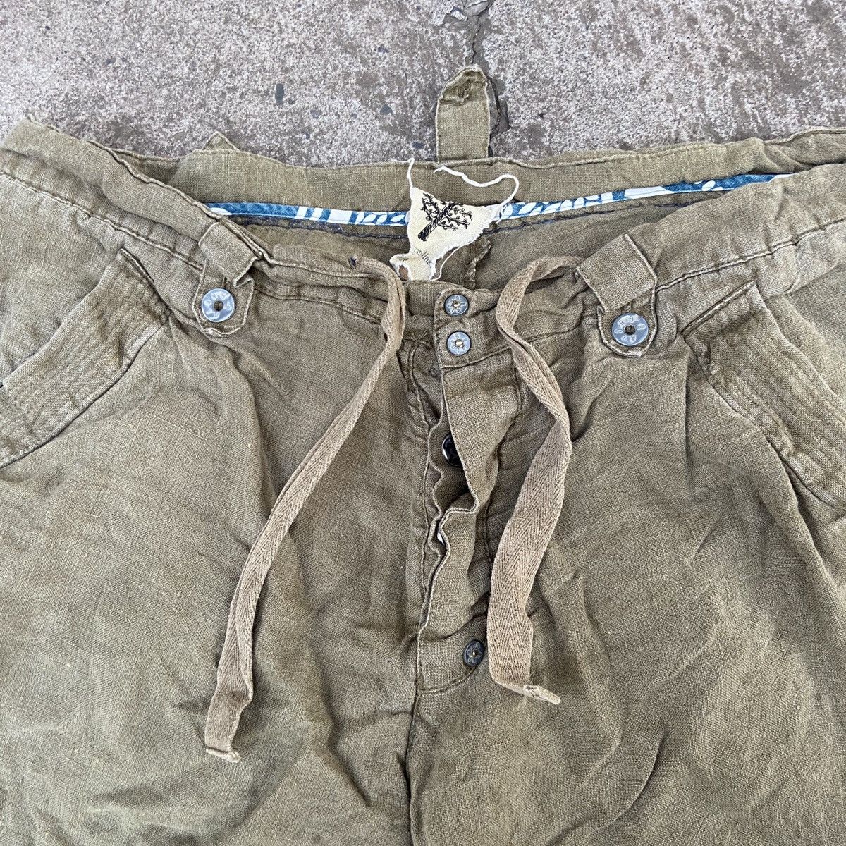 Japanese Brand 1980s DISTRESSED MULTIPOCKET CARGO PANTS “ORGANIC LINEL” Size US 32 / EU 48 - 9 Thumbnail