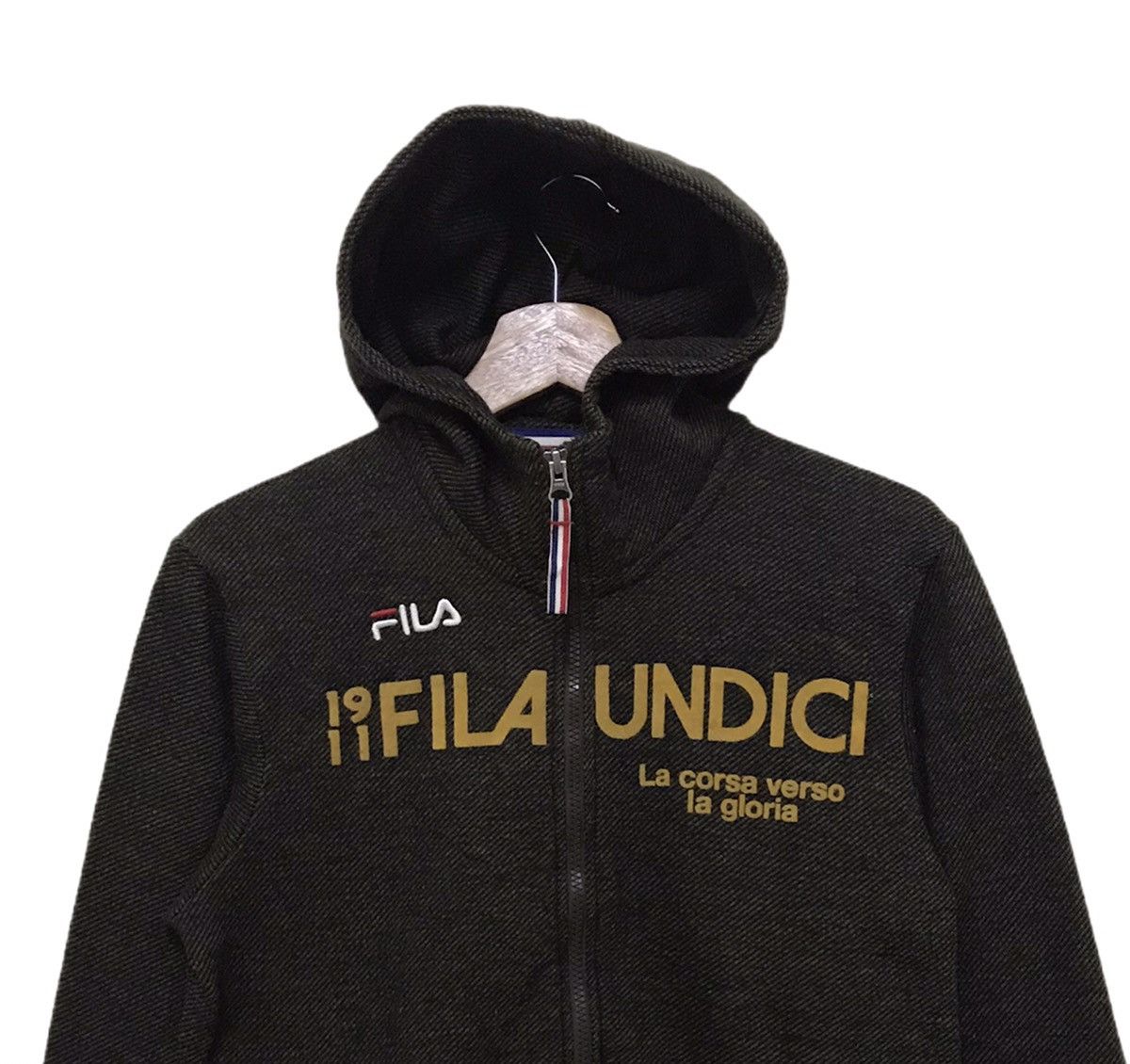 Fila × Japanese Brand Fila Undici Hoodie Sweater Jacket Small Logo Size US S / EU 44-46 / 1 - 2 Thumbnail