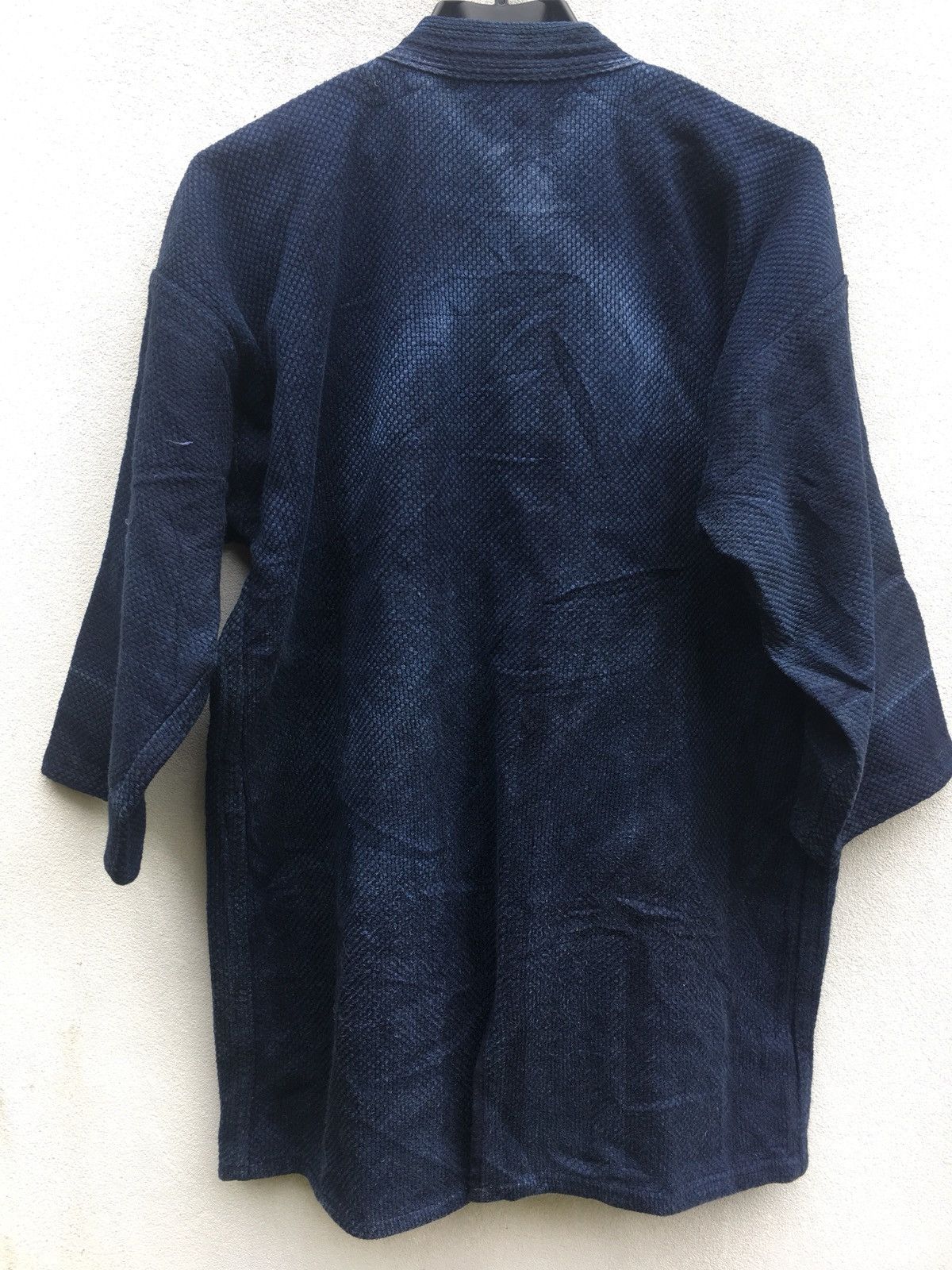 Indigo × Japanese Brand Vintage Indigo Blue Kendo Jacket Woven Cotton Sanjuro Size US L / EU 52-54 / 3 - 2 Thumbnail