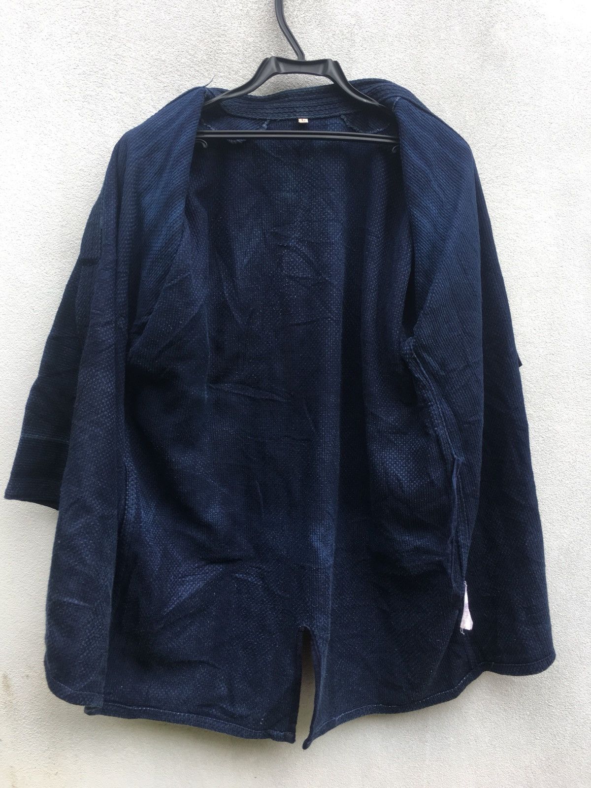 Indigo × Japanese Brand Vintage Indigo Blue Kendo Jacket Woven Cotton Sanjuro Size US L / EU 52-54 / 3 - 3 Thumbnail