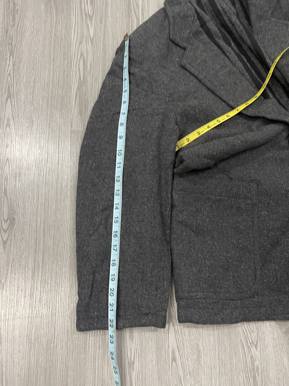 Vintage Steals🔥🔥🔥80s Issey Sport Black Grey Striped Wool Coat Size US L / EU 52-54 / 3 - 11 Thumbnail