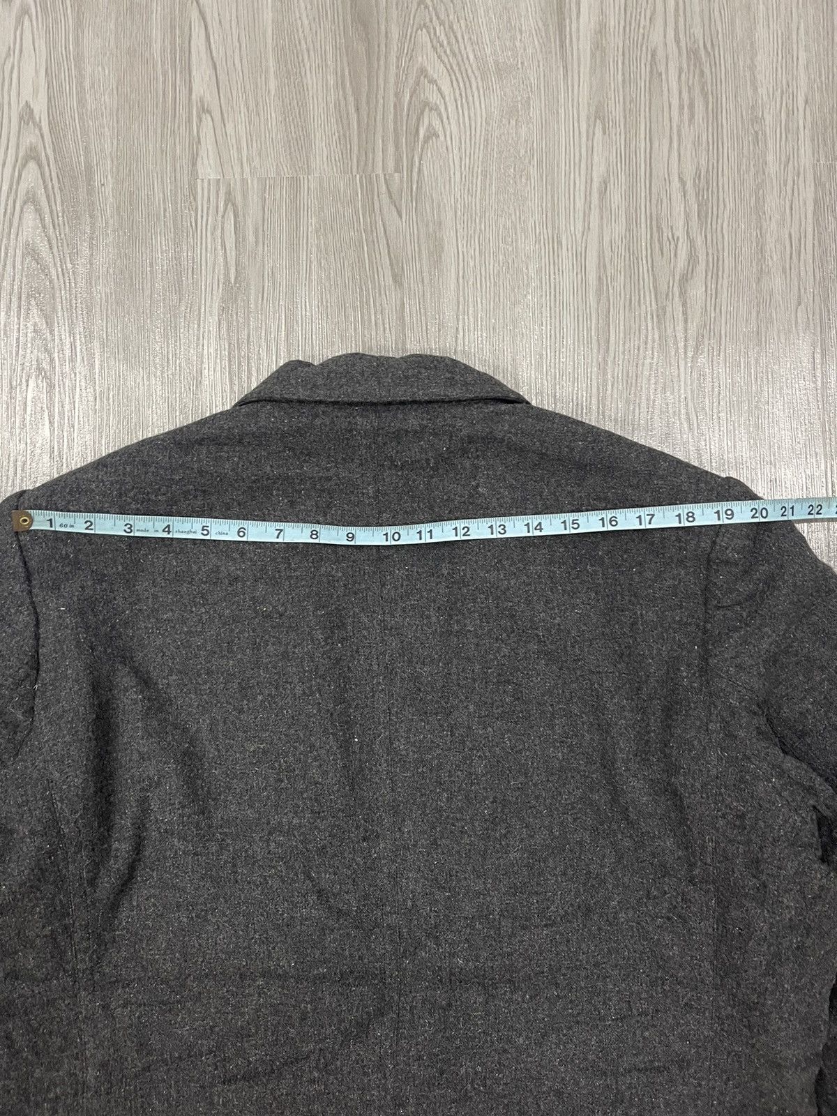 Vintage Steals🔥🔥🔥80s Issey Sport Black Grey Striped Wool Coat Size US L / EU 52-54 / 3 - 12 Thumbnail