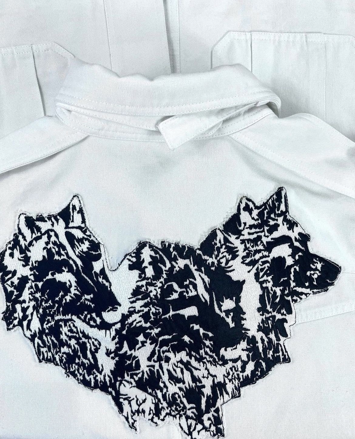Dior × Hedi Slimane Dior Homme - SS05 Double Collar Wolves Patch M-65 Jacket Size US M / EU 48-50 / 2 - 6 Thumbnail