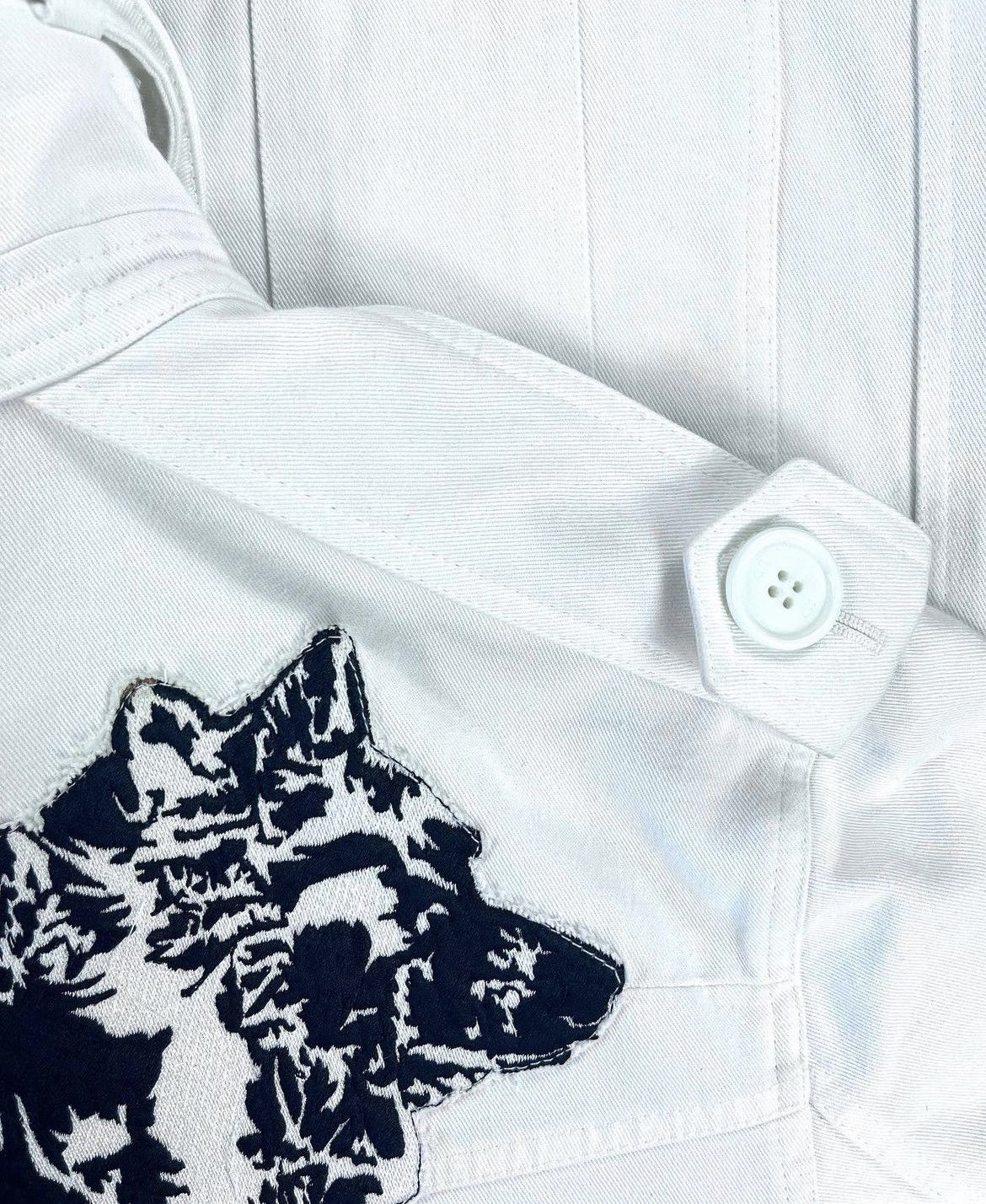 Dior × Hedi Slimane Dior Homme - SS05 Double Collar Wolves Patch M-65 Jacket Size US M / EU 48-50 / 2 - 7 Thumbnail