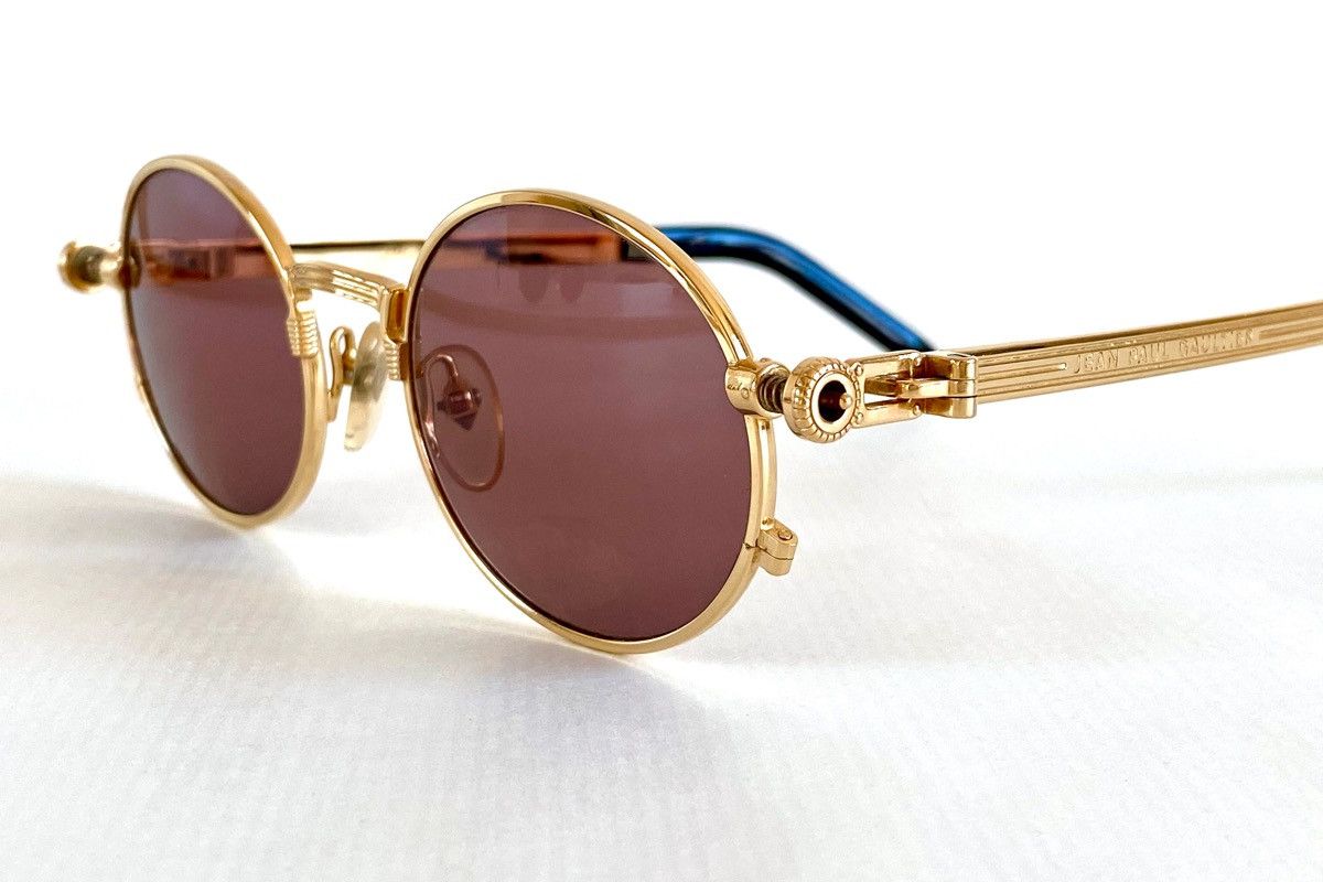 Jean Paul Gaultier Vintage 1980s Jean Paul Gaultier 56-4178 Sunglasses Size ONE SIZE - 7 Thumbnail