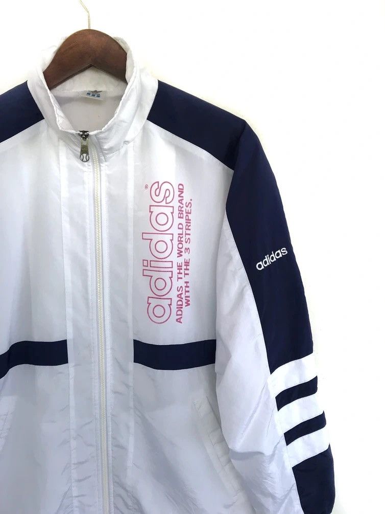 Adidas Vintage Adidas Windbreaker Jacket Adidas Japan Jaspo Sweater Size US M / EU 48-50 / 2 - 2 Thumbnail