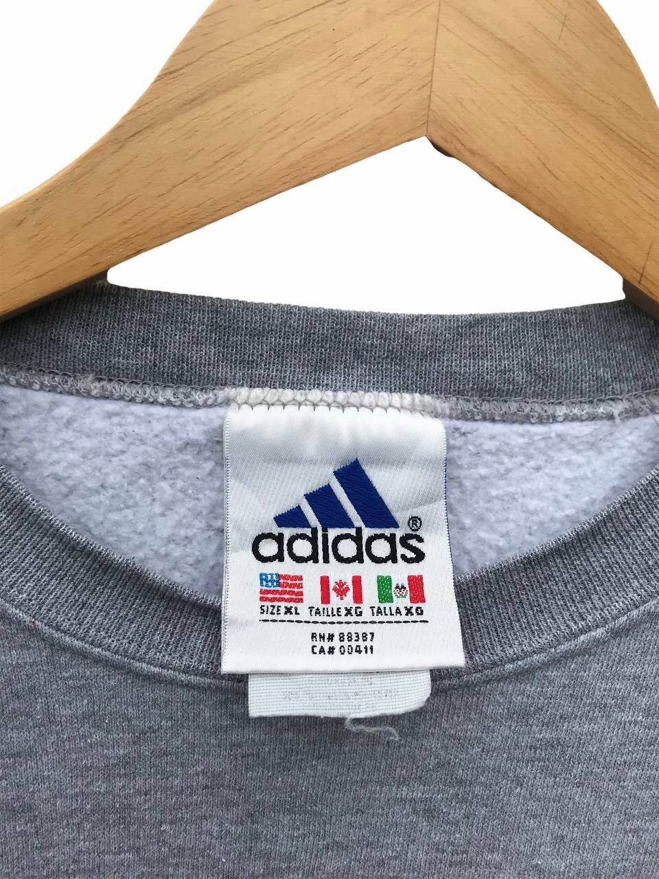 Adidas Vintage 90s Adidas Sweatshirt Streetwear Sweater Size US M / EU 48-50 / 2 - 2 Thumbnail