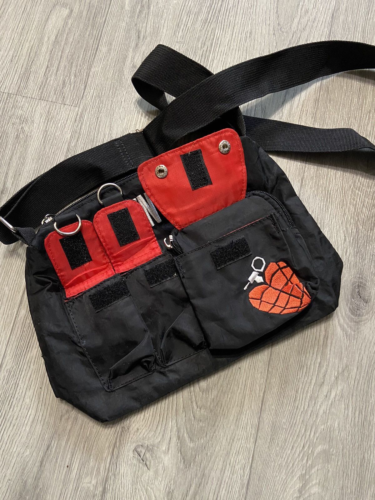 Japanese Brand Y2K Green Day Multipocket Crossbody Bag Size ONE SIZE - 5 Thumbnail