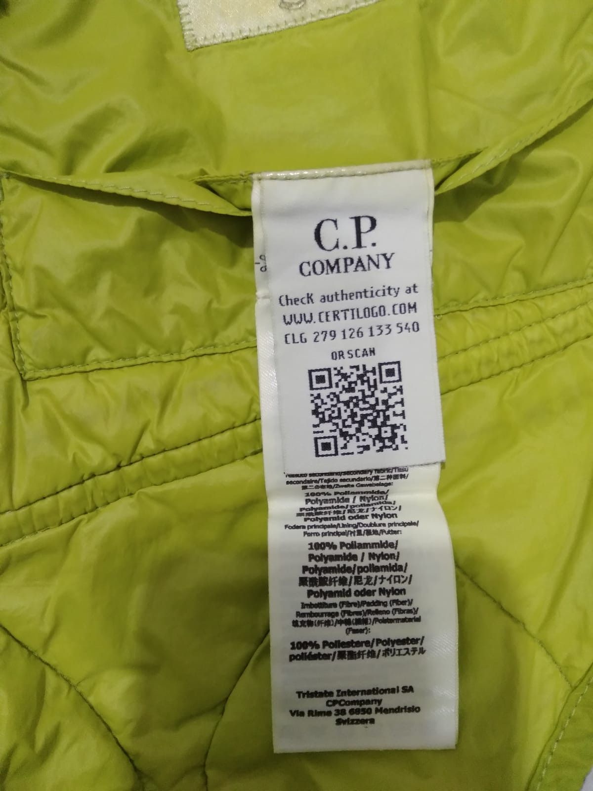 C.P. Company Ripstop Nylon Green Padded Gilet Size US XL / EU 56 / 4 - 9 Thumbnail