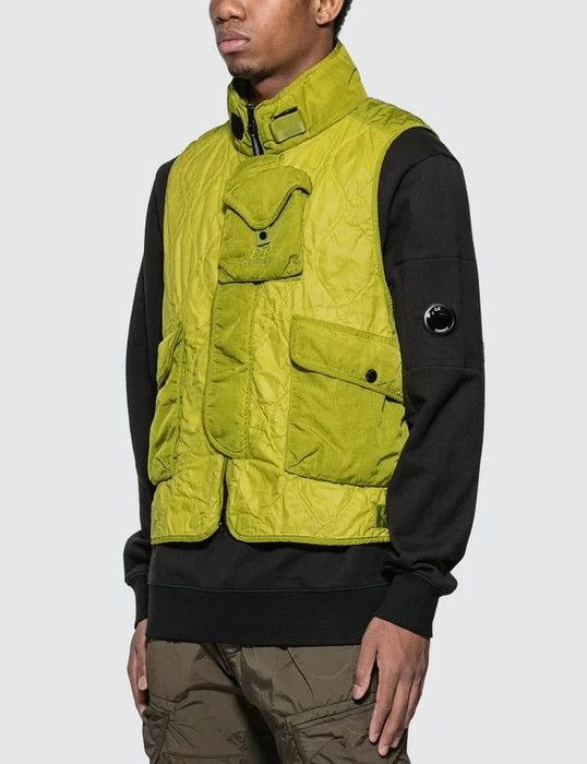 C.P. Company Ripstop Nylon Green Padded Gilet Size US XL / EU 56 / 4 - 3 Thumbnail