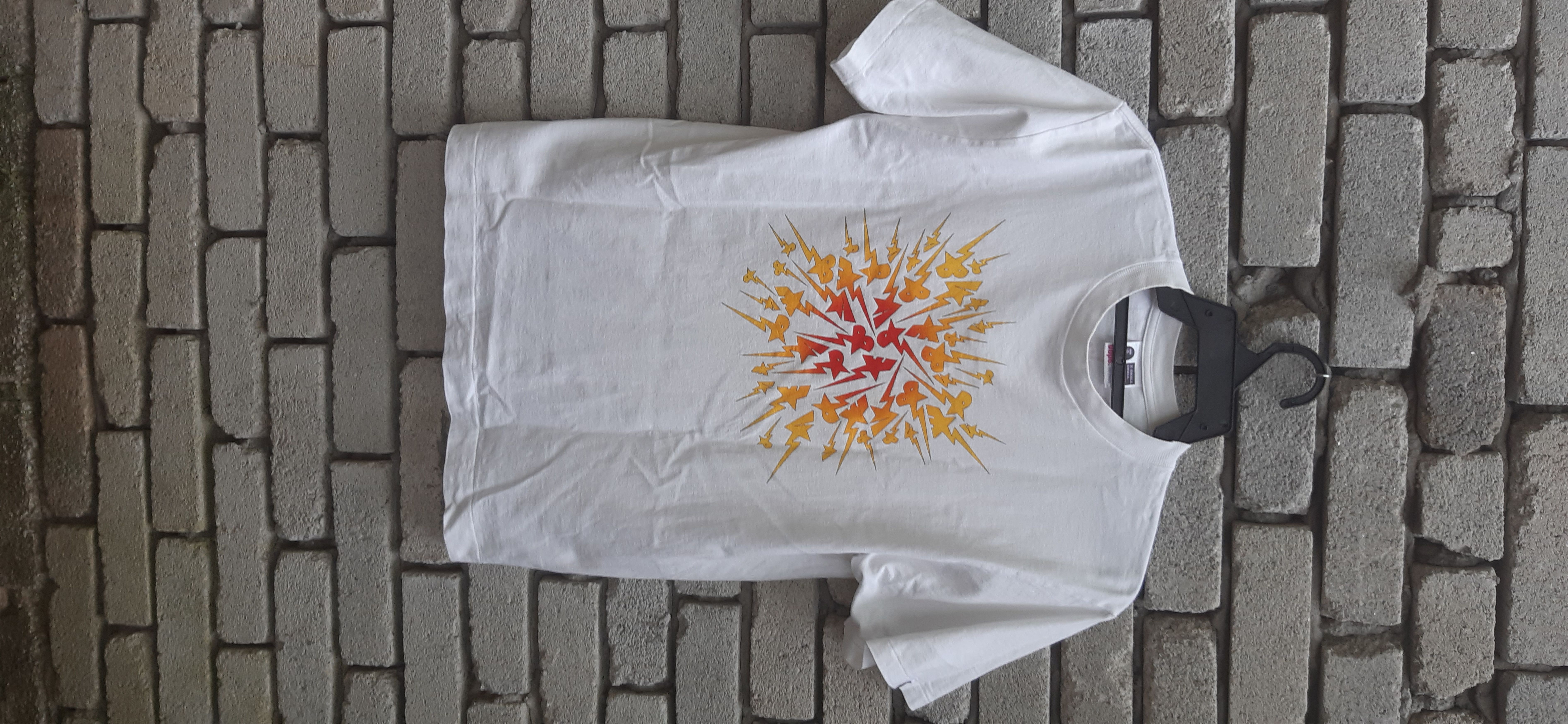 image of Bape x Kaws Bapesta Tee in White, Men's (Size Medium)