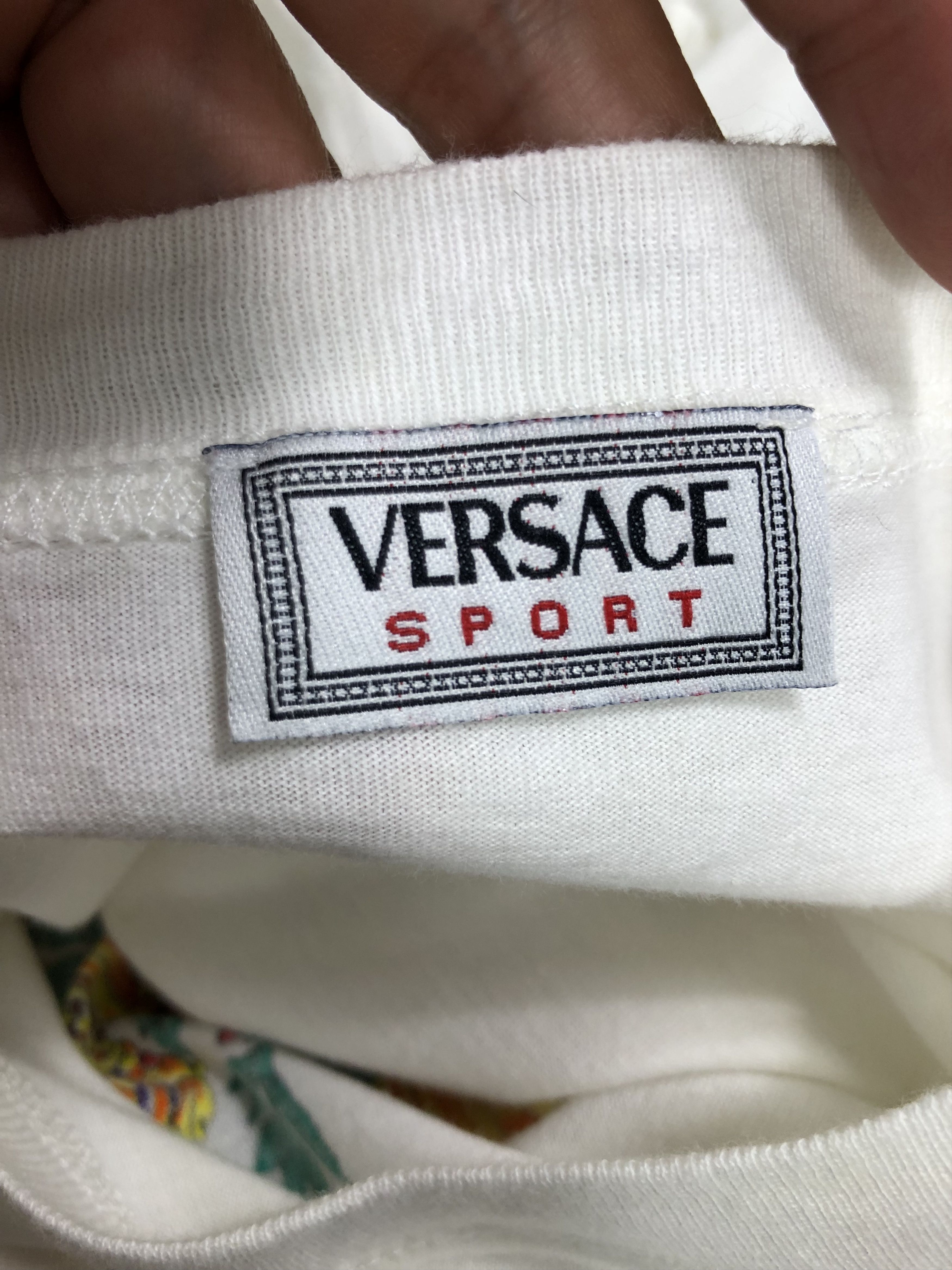 Versace RARE🔥VINTAGE MADE IN ITALY CLASSIC VERSACE SPORT TEE Size US M / EU 48-50 / 2 - 6 Thumbnail
